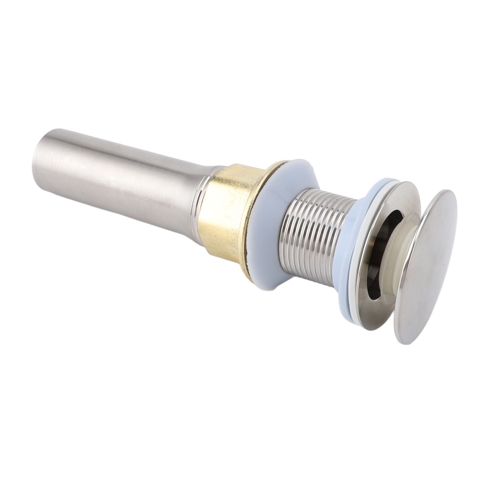 Popup Sink Drain Stainless Steel Leakage Proof Brushed Ni Finish Drain Stopper view 10