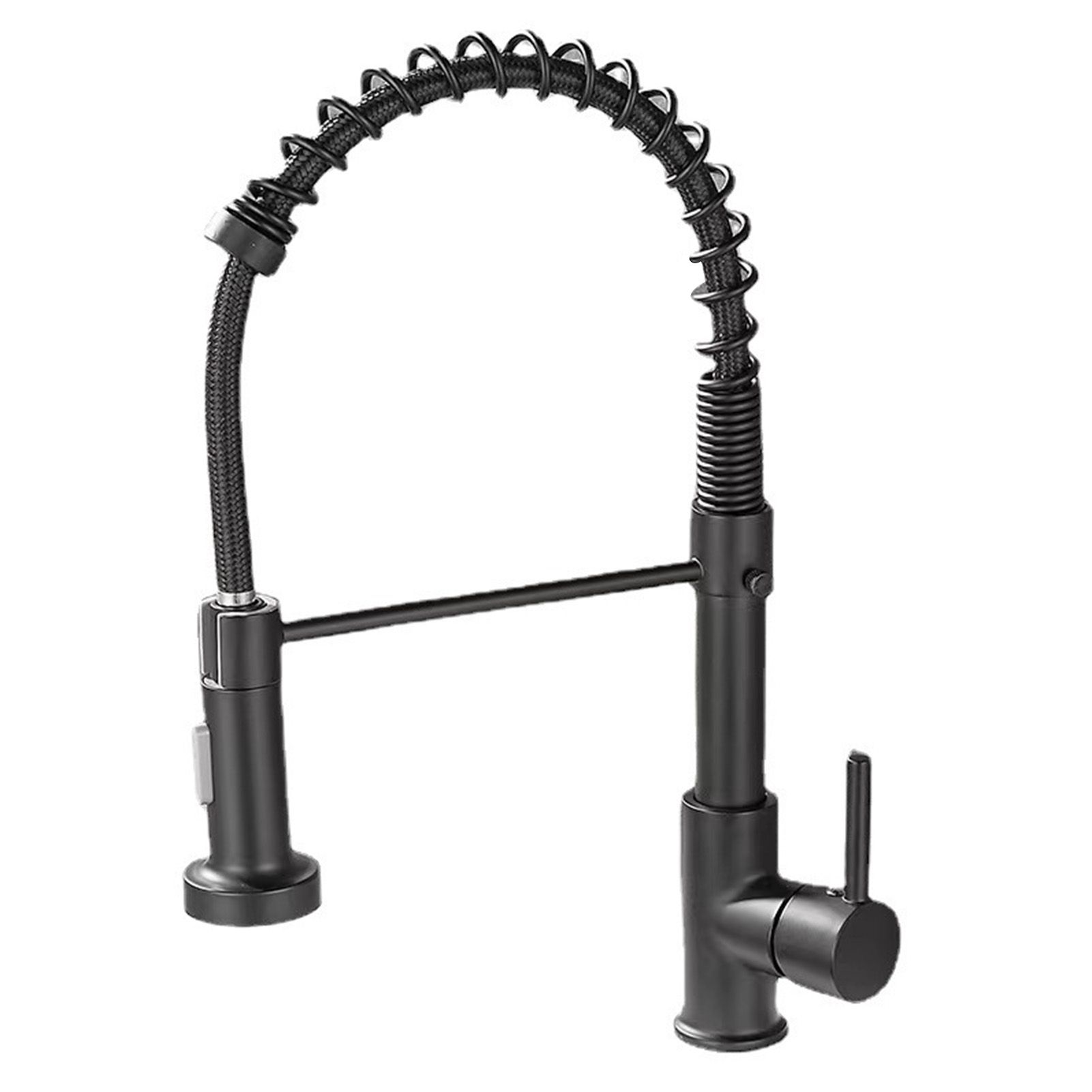 Kitchen Sink Faucet Rotate Hot Cold Water Stainless Steel Faucet view 3