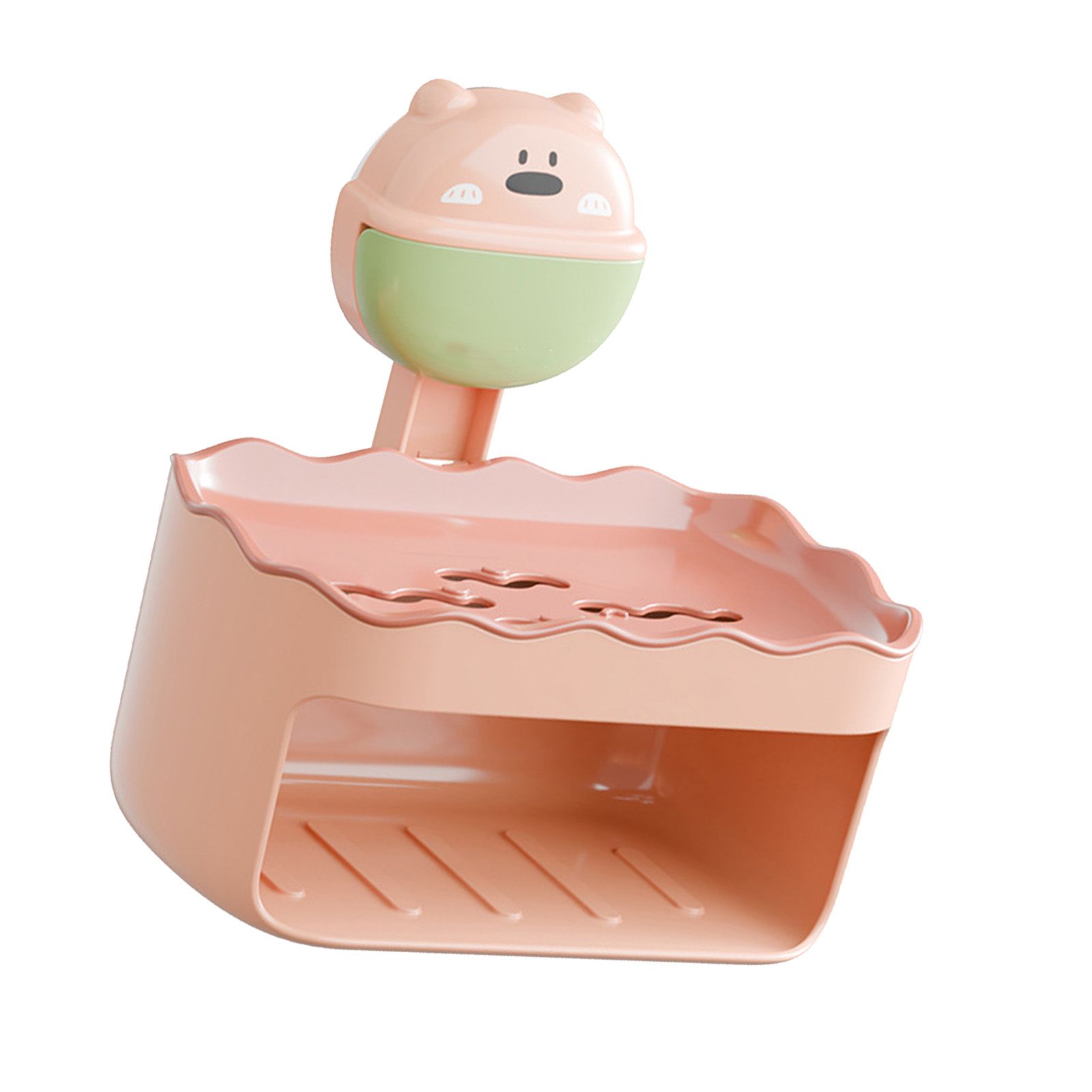 Soap Box Space Saving Cute Wall Mounted Double Layer Suction Cup Soap Draining view 4