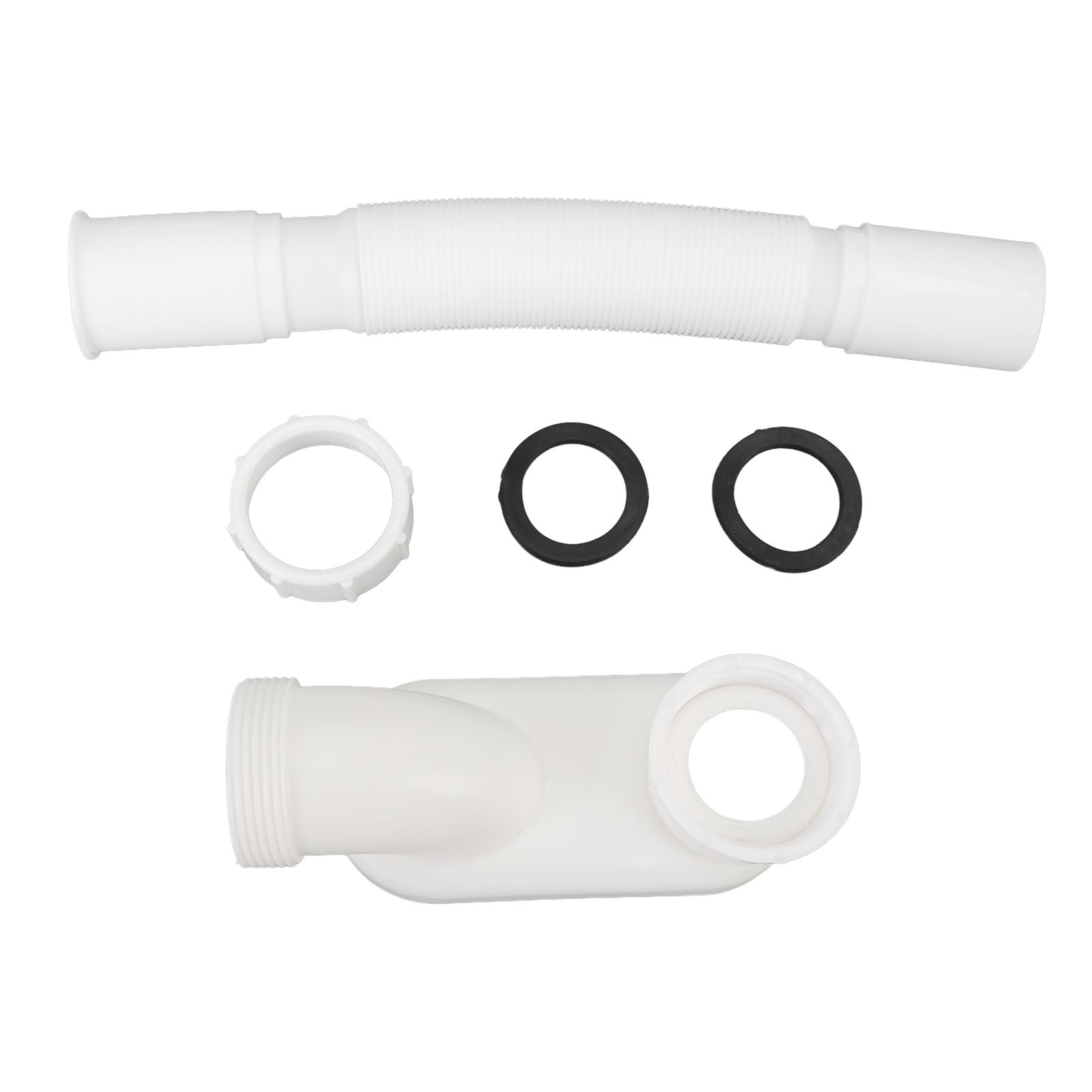Bathtub Shower Drain Pipe PVC 1 1/2 P Type Expandable Odor Prevention Drainage view 3
