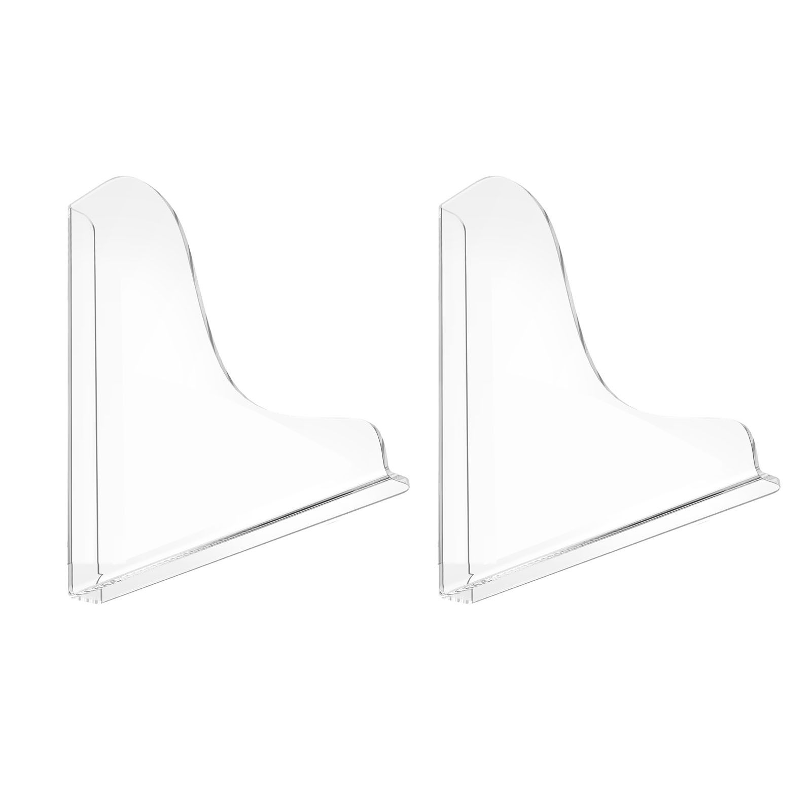 2PCS Clear Shower Splashing Guard Acrylic Bath Angle Protection Tub Corner