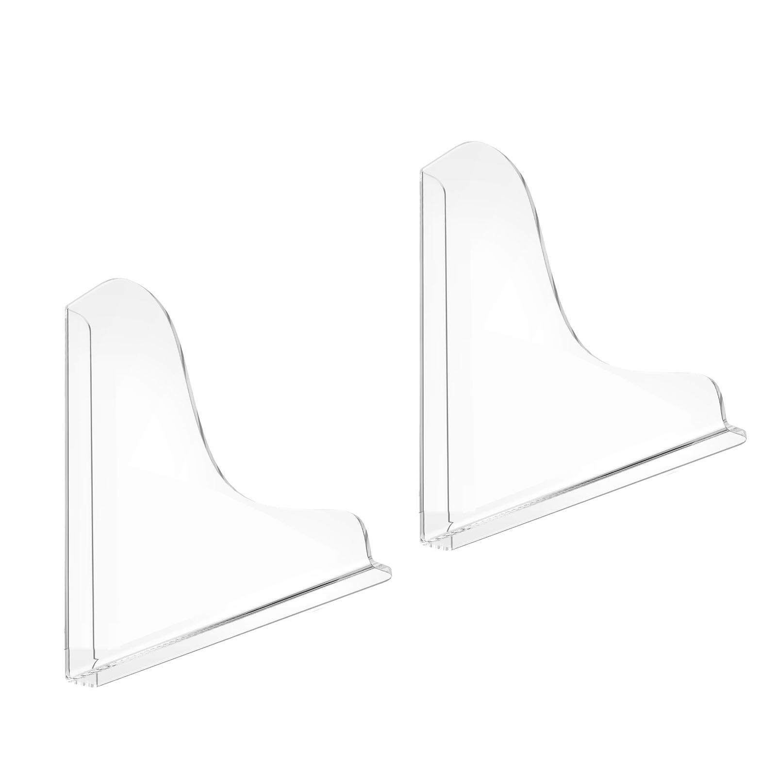 2PCS Clear Shower Splashing Guard Acrylic Bath Angle Protection Tub Corner view 4