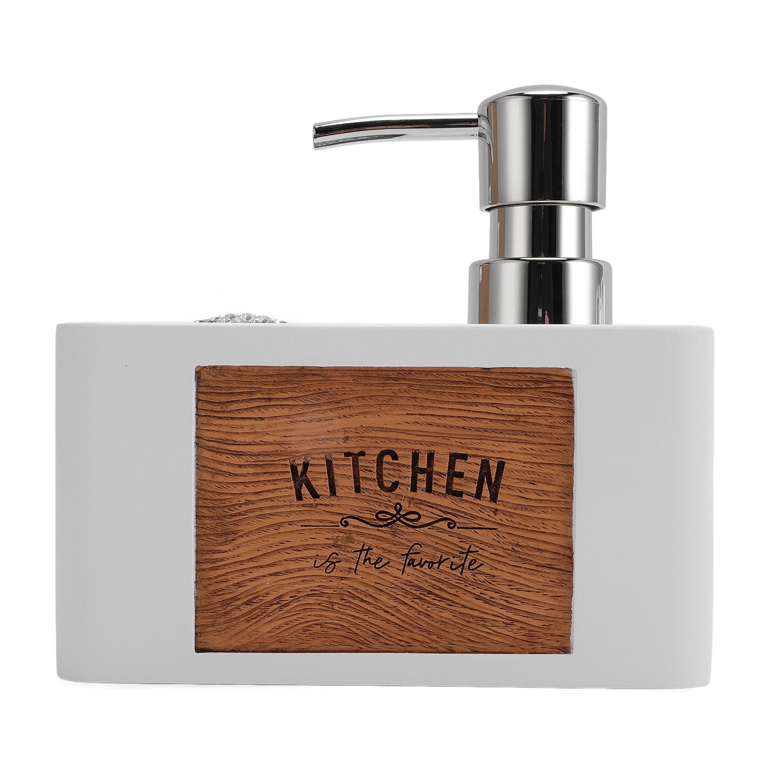 Dish Soap Dispenser Resin ABS Kitchen Liquid Soap Dispenser with Dish Brush view 9