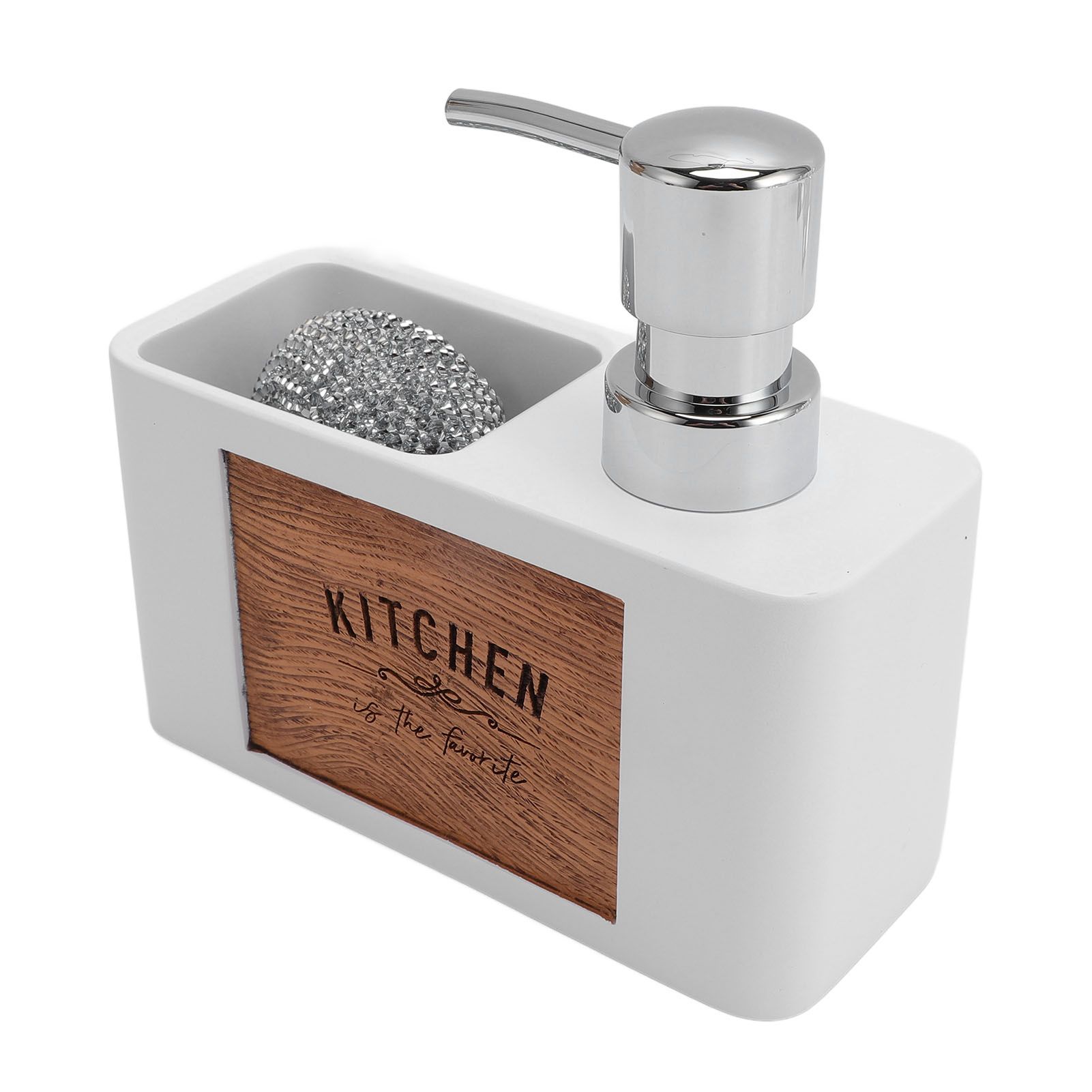 Dish Soap Dispenser Resin ABS Kitchen Liquid Soap Dispenser with Dish Brush view 11