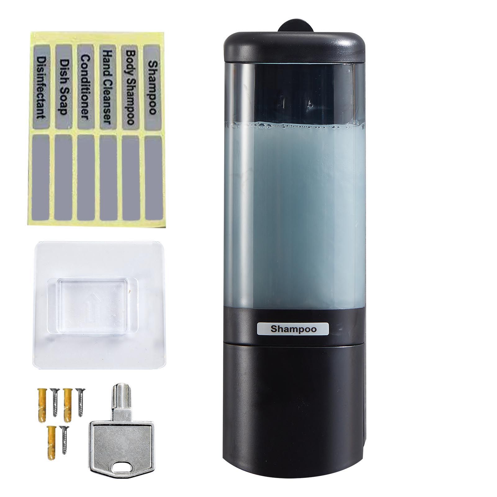 Manual Soap Dispenser Wall Mount Single Compartment Liquid 480ml Large view 3
