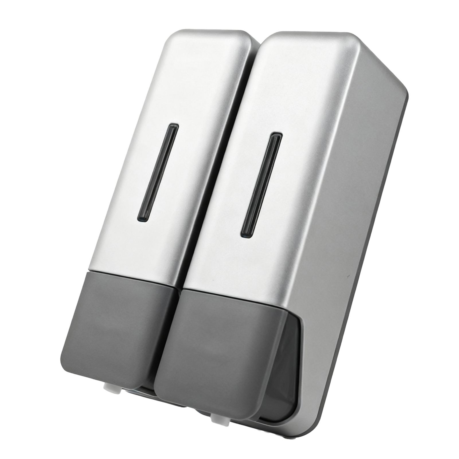 2 Chamber Shower Soap Dispenser Wall Mounted Shampoo Dispenser for Bathroom