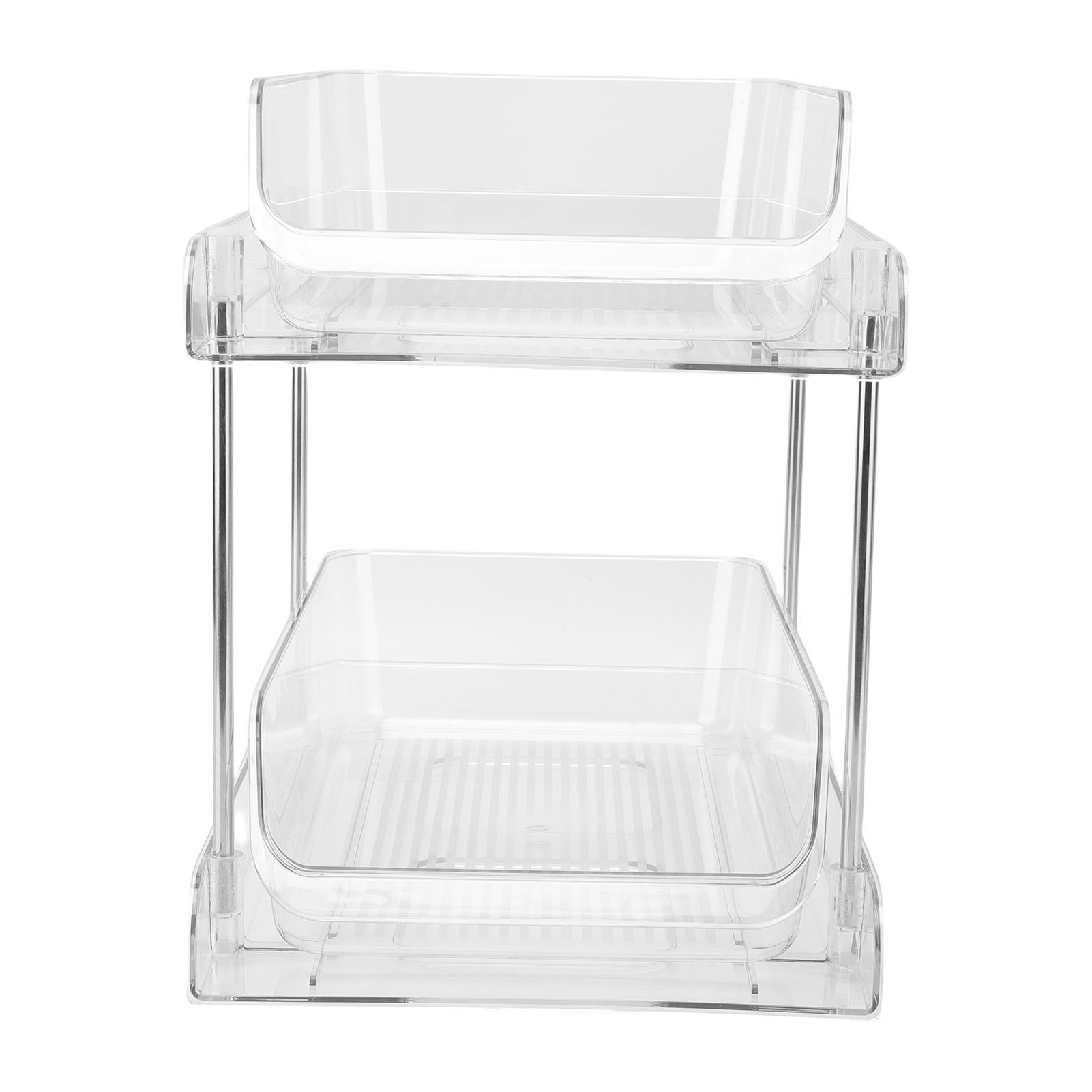 Under Sink Pull Out Organizer Multipurpose Stackable Transparent Space Saving view 12