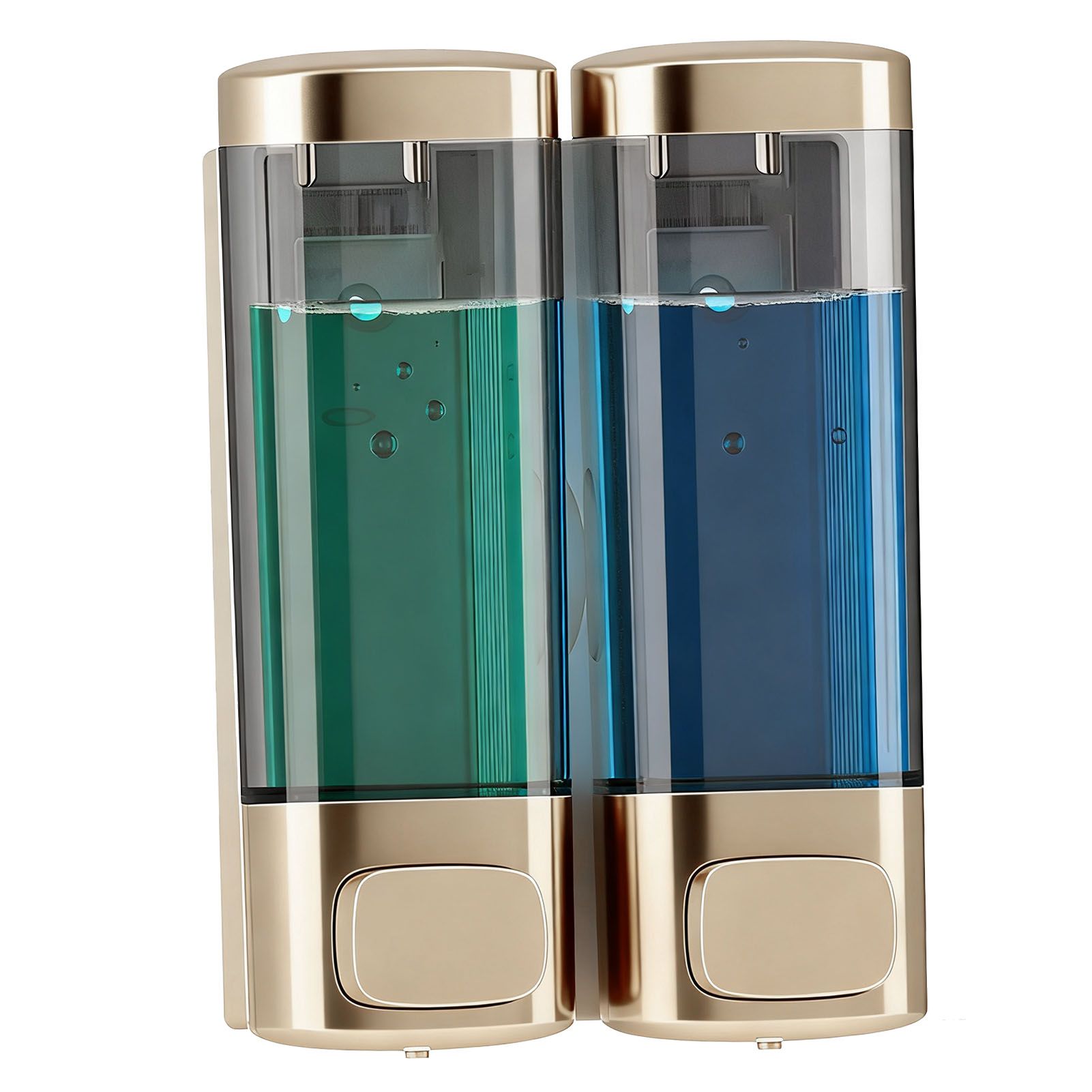 Double Soap Dispenser Drip Proof Wall Mounted Gel Hand Soap Dispenser for view 4