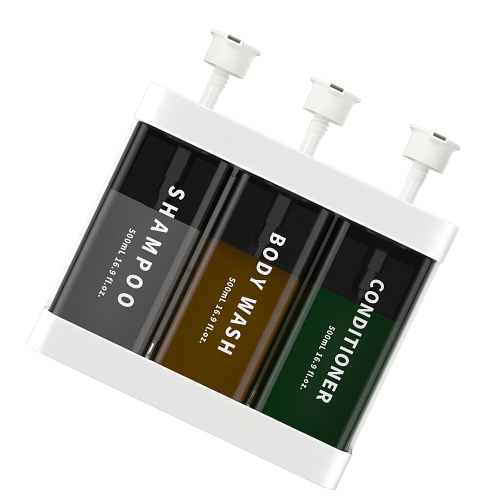 Soap Dispenser 3 Chamber Hand Press Soap Pump for Bathroom Kitchen Hotel view 9