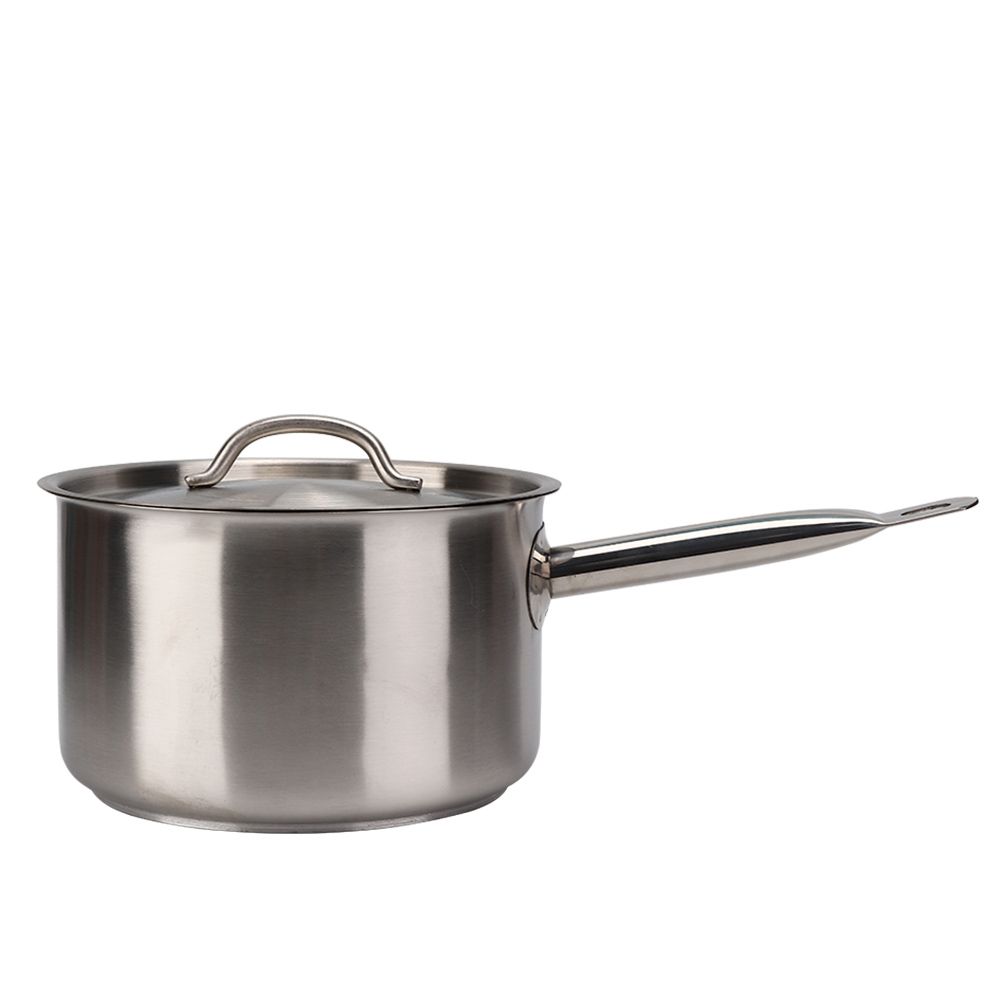 Stainless Steel Composite Bottom Cooking Pot Single Handle Saucepan with Lid view 5