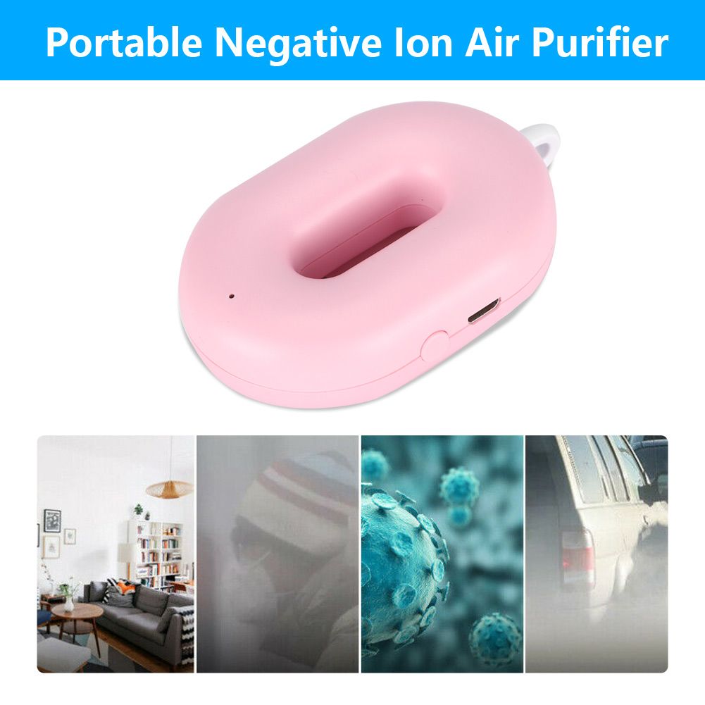 Neck Hanging Necklace Type Mini Portable Negative Ion Air Purifier Low Noise view 12