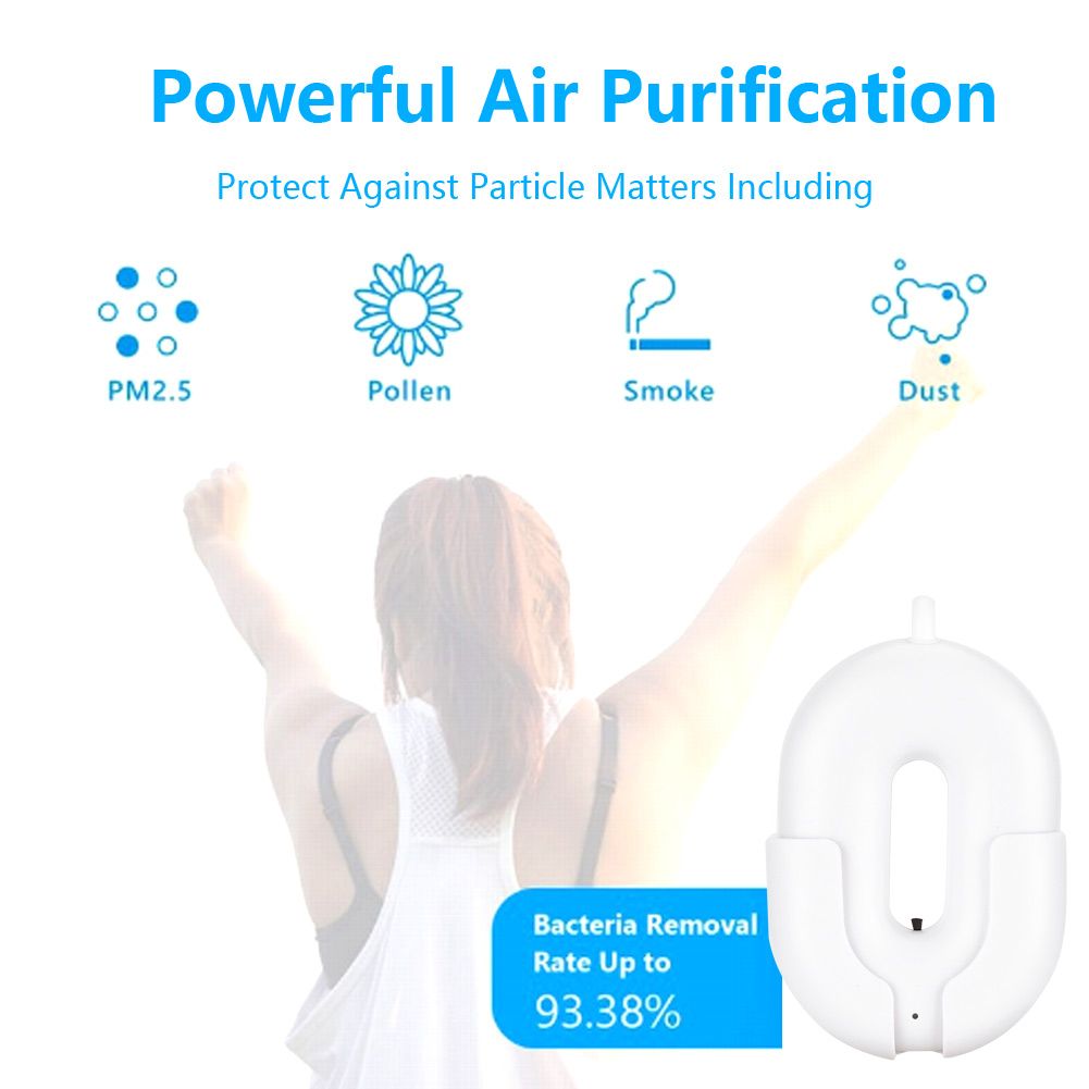 Neck Hanging Necklace Type Mini Portable Negative Ion Air Purifier Low Noise view 11