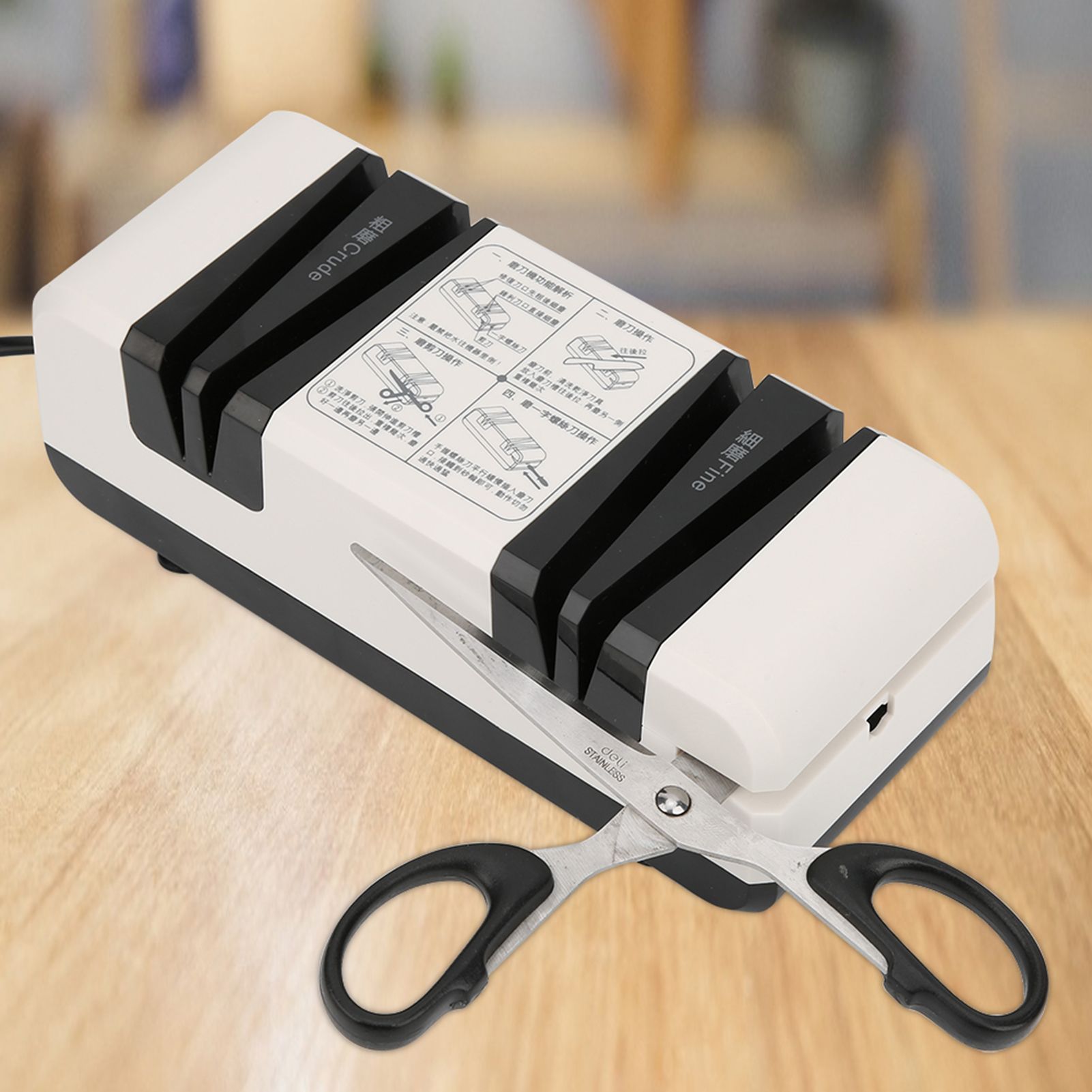 Muti Functional Automatic Electric Blades Sharpener Kitchen Knife Scissors view 3