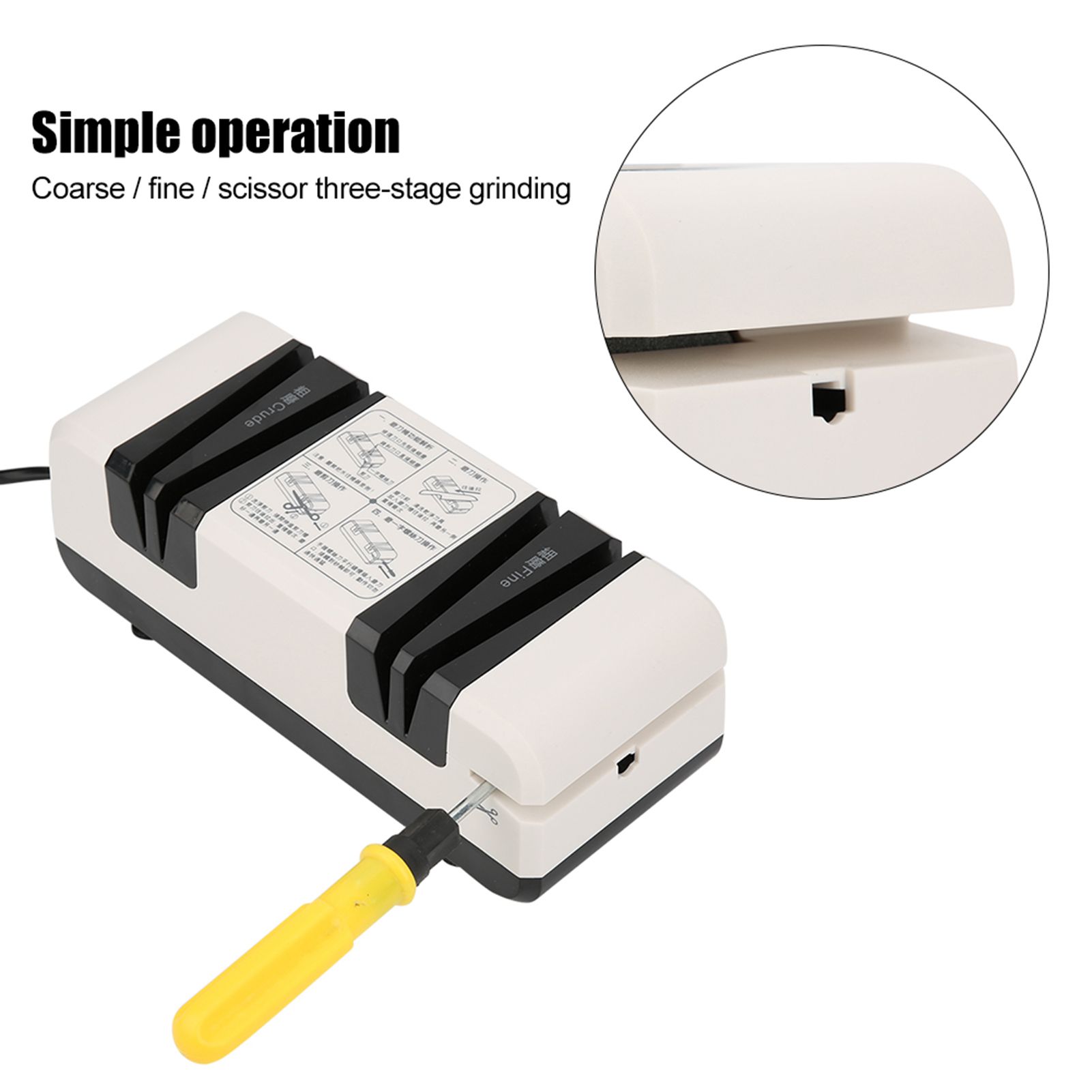 Muti Functional Automatic Electric Blades Sharpener Kitchen Knife Scissors view 7