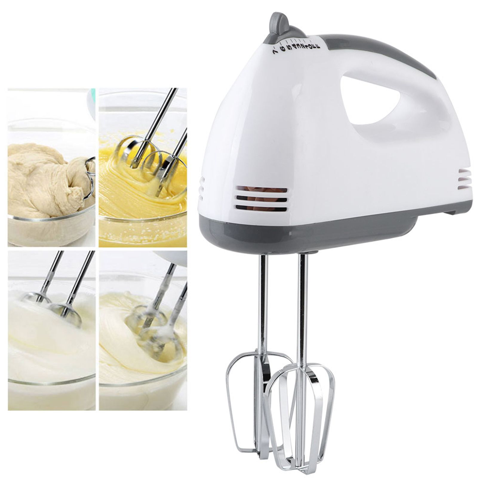 7 Speeds Household Handheld Electric Egg Beater with Rods for Eggs Beating view 6