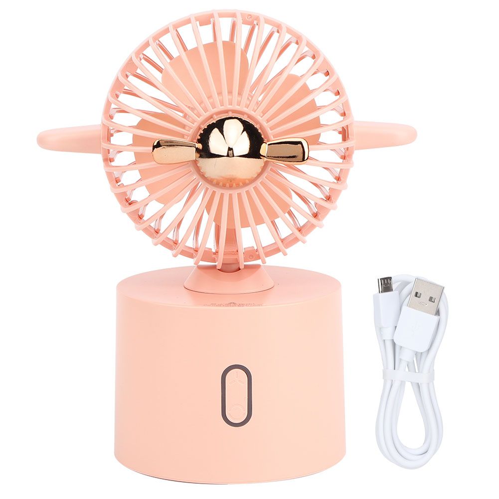 Innovative Airplane Shaped Desktop Mini Portable Fan USB Charging for Home view 2
