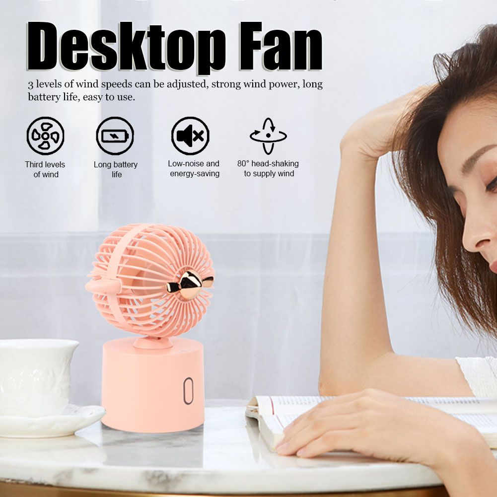 Innovative Airplane Shaped Desktop Mini Portable Fan USB Charging for Home view 8