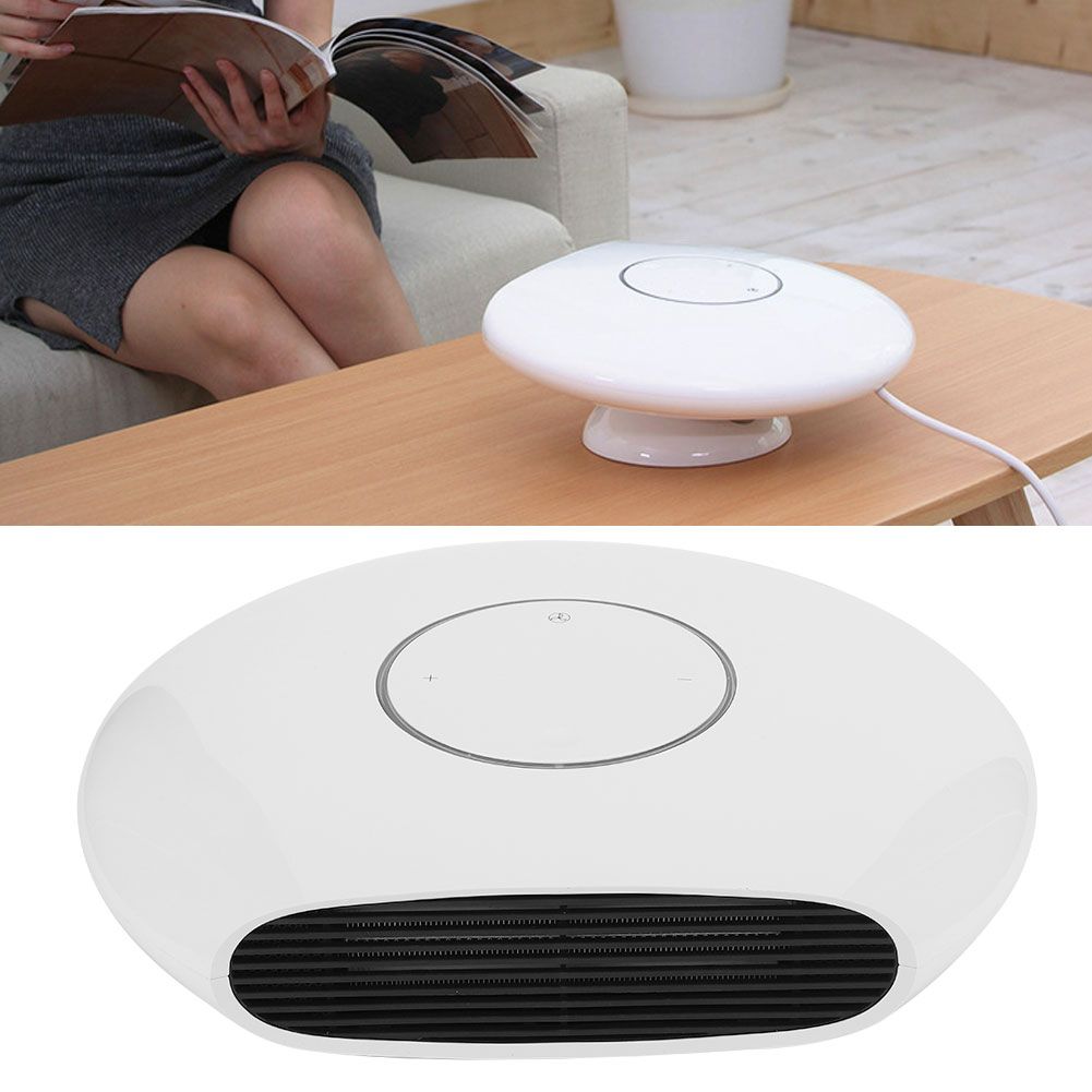 Intelligent Desktop Electric Heater Home Office Heating Cooling Dual Use Fan view 10
