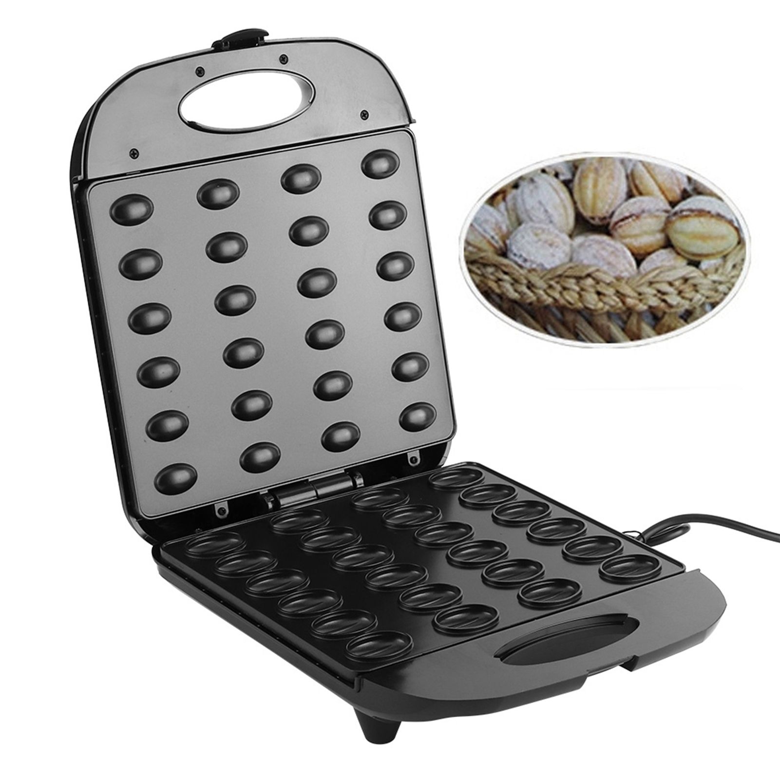 1400W DoubleSide Heating Electric Nut Walnut Cake Biscuits Maker Kitchen view 12