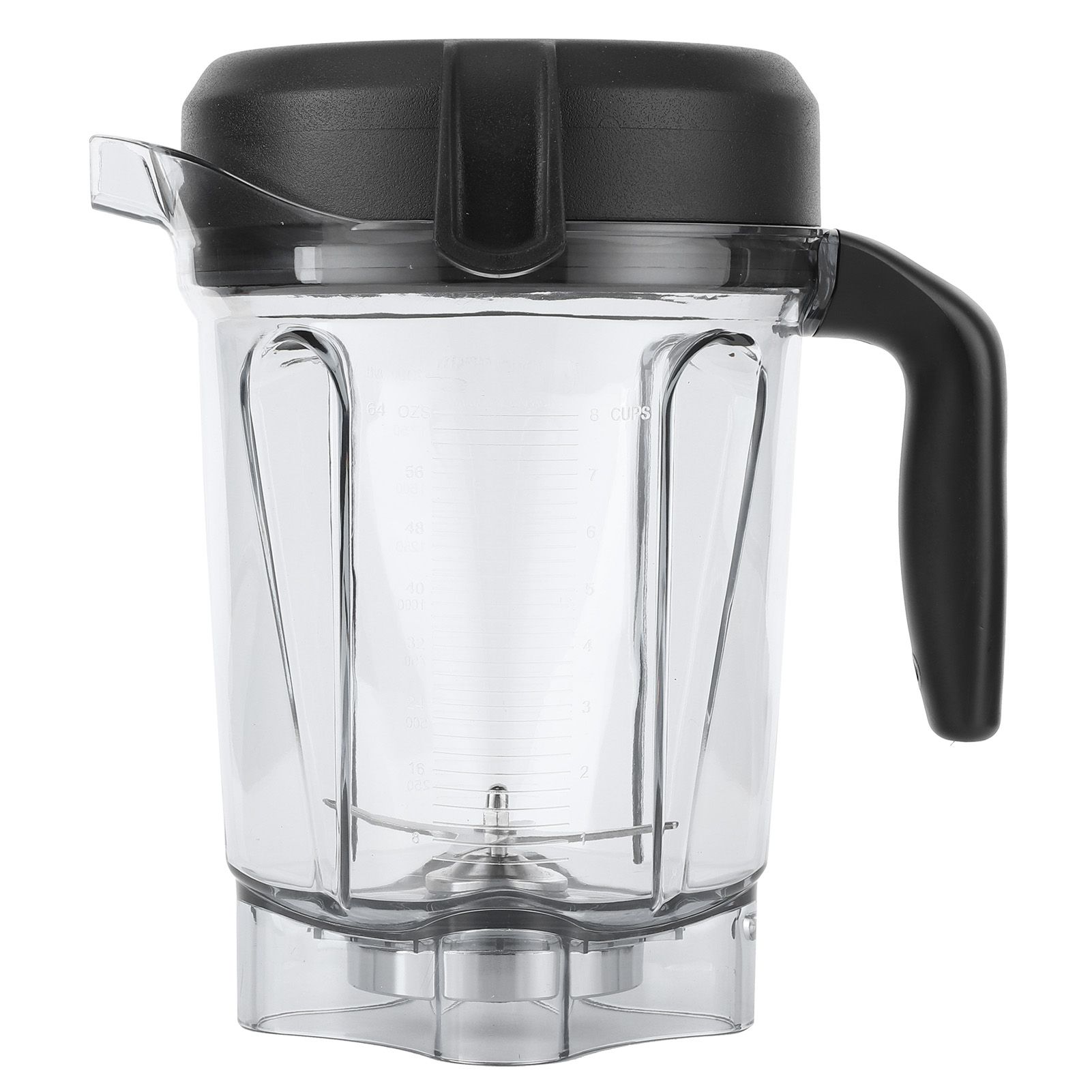 Transparent Food Blender Container with Blade Lid Replacement Accessories Fit view 2
