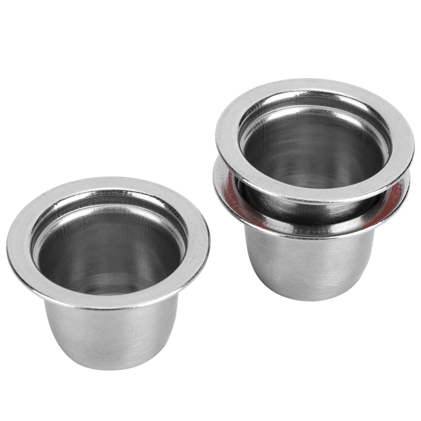 3Pcs/Set Coffee Capsule Reusable Pod Stainless Steel Refillable Filter view 3