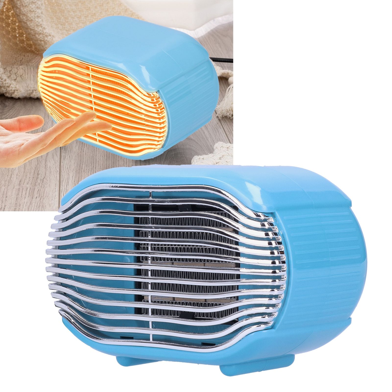 800W Winter Office Mini Electric Desktop Heating Fast Energysaving Fan Heater view 10