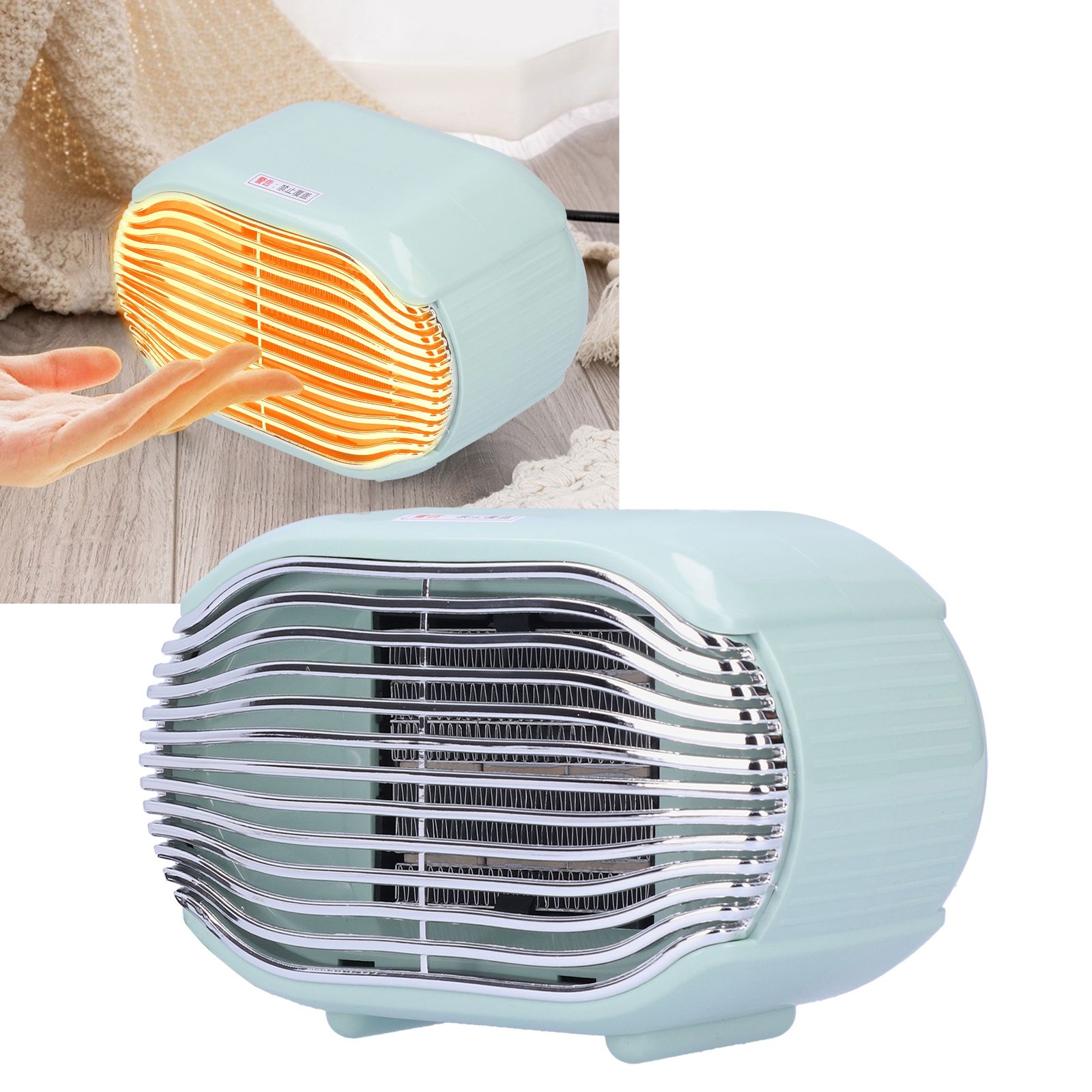 800W Winter Office Mini Electric Desktop Heating Fast Energysaving Fan Heater view 10