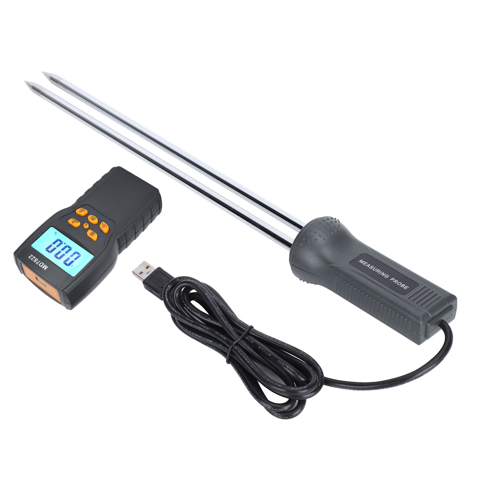 Moisture Meter with Long Probe Digital Grain Wheat Rice Corn Moisture view 8