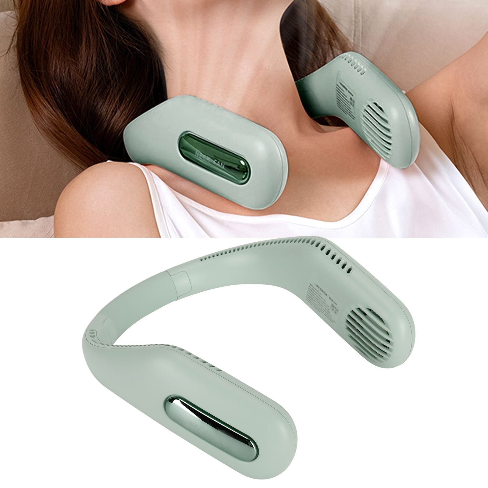 Mini Fan 3 Wind Speed Adjustment Portable Neck Hanging Electric Fan for Home view 9