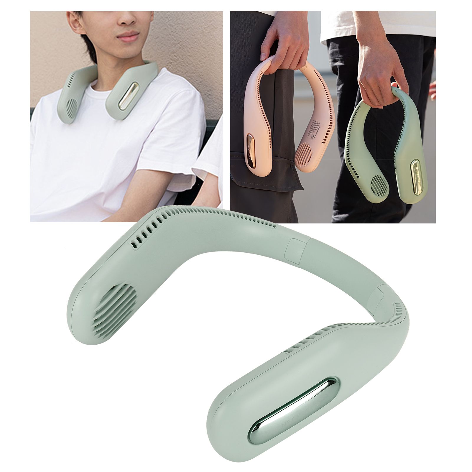 Mini Fan 3 Wind Speed Adjustment Portable Neck Hanging Electric Fan for Home view 10