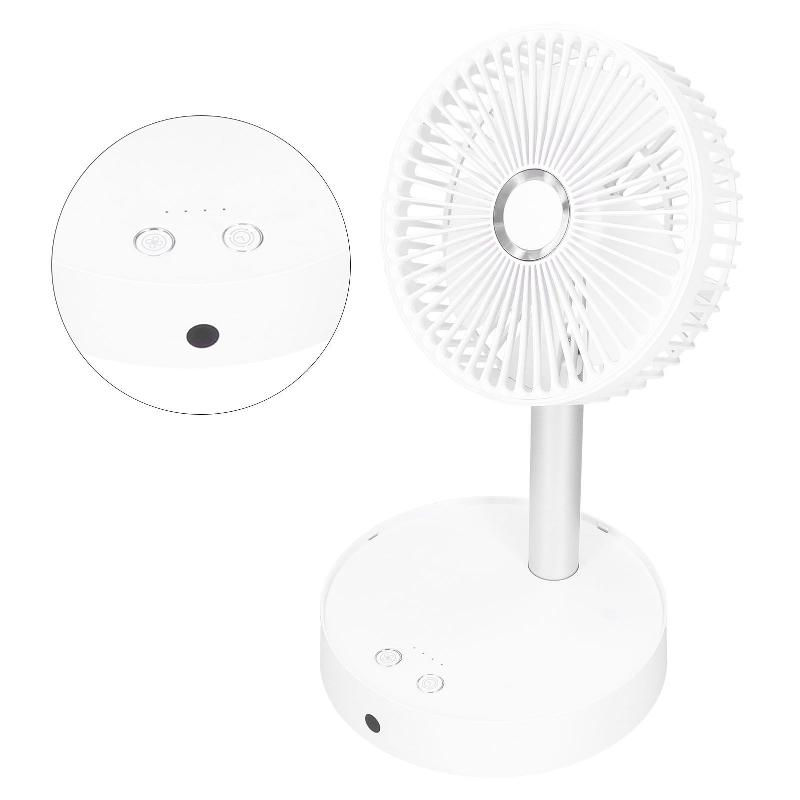 Mini Shake Head Fan Portable Folding Telescopic Electric Fan for Home Office view 9