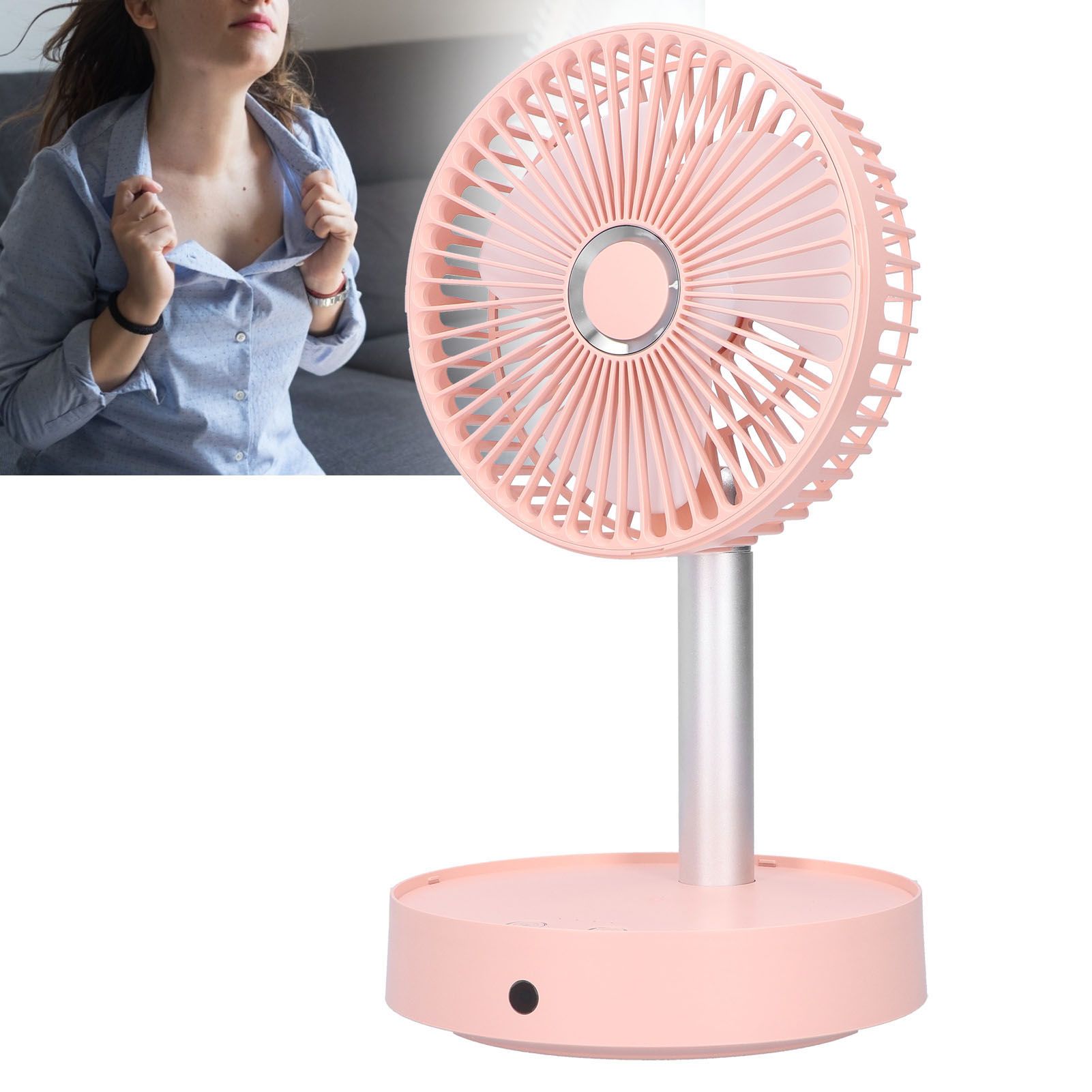 Mini Shake Head Fan Portable Folding Telescopic Electric Fan for Home Office view 12