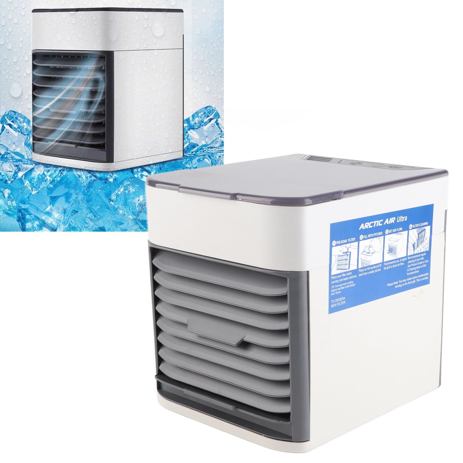 USB Powered Air Cooler Mini Portable Air Contioner Fan for Refrigeration and view 11