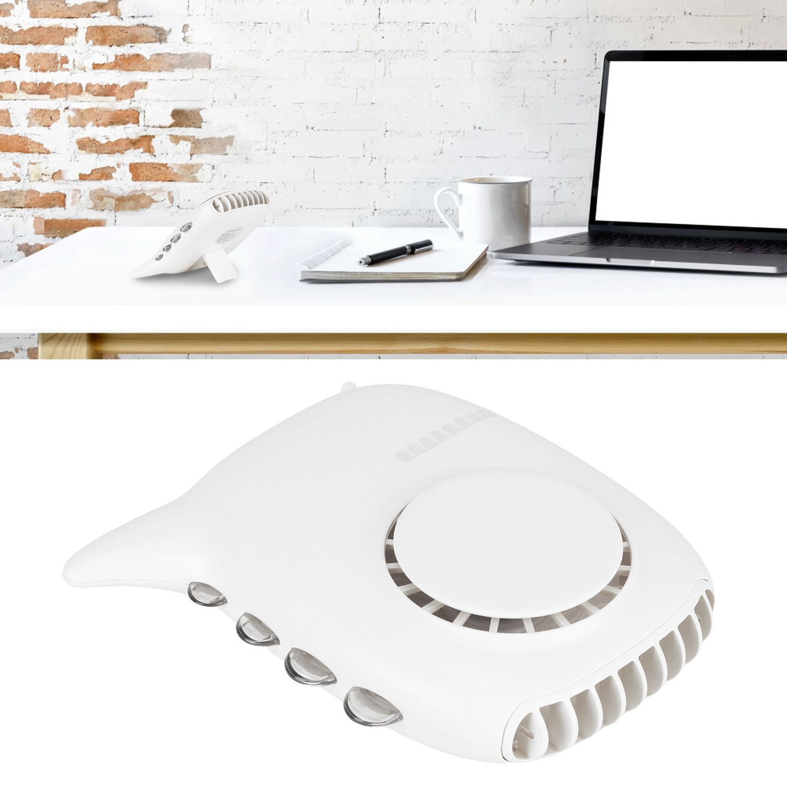 Electric Fan Hanging Neck Portable Small Electric Fan with 3‑Gear Wind Speed view 12