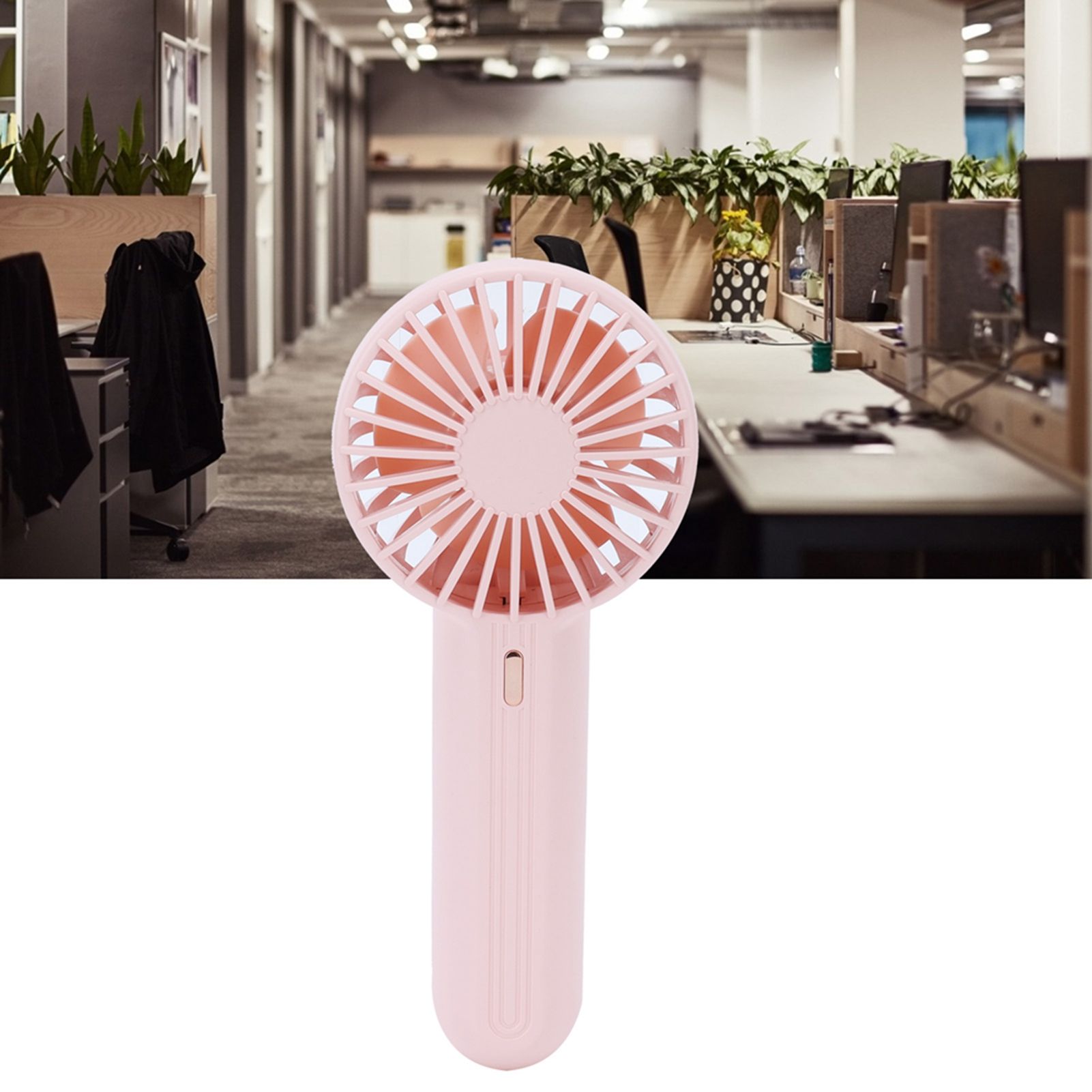 3 in 1 Mini Hanheld Fan Pink Portable Neck Fan USB Charging Desktop Fan for view 11