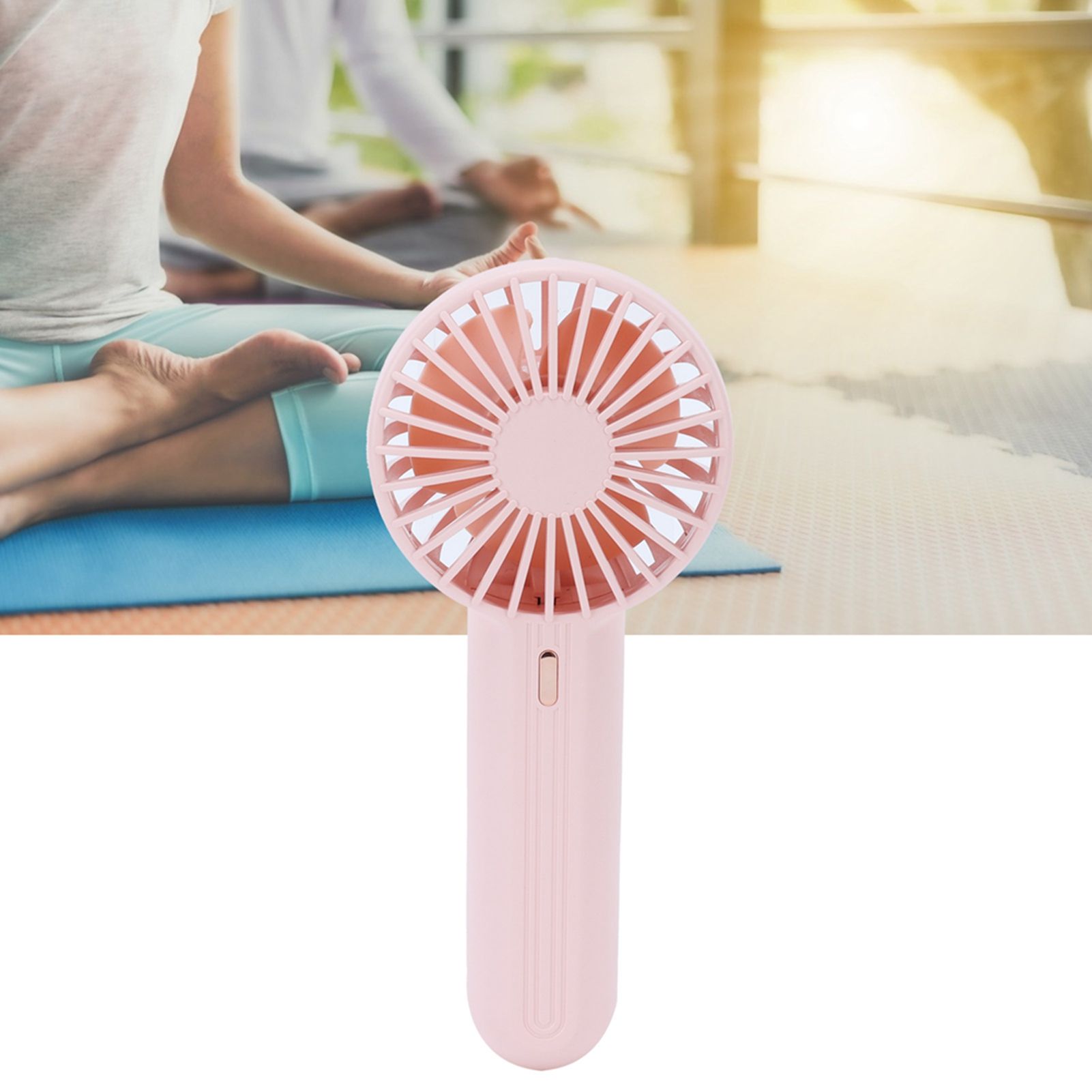3 in 1 Mini Hanheld Fan Pink Portable Neck Fan USB Charging Desktop Fan for view 12