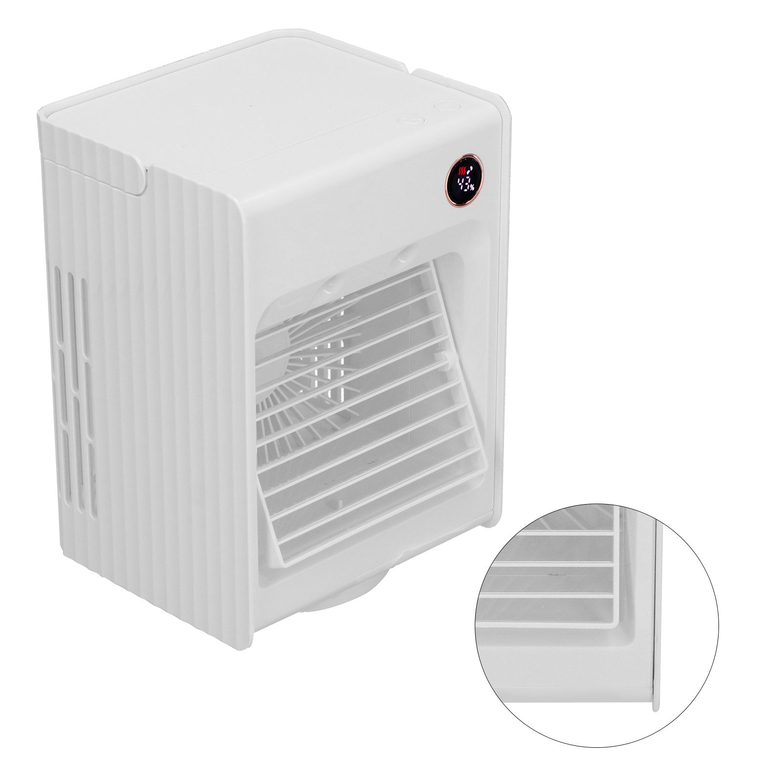 2 in 1 Oscillating Spray Humidification Fan with Light USB Charging Desktop view 4