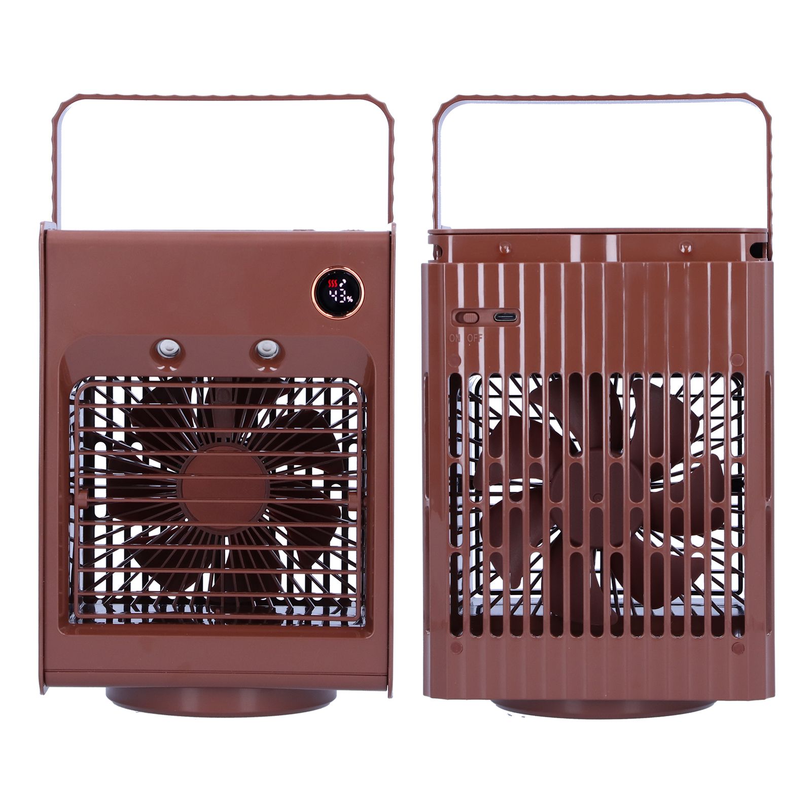 2 in 1 Oscillating Spray Humidification Fan with Light USB Charging Desktop view 3