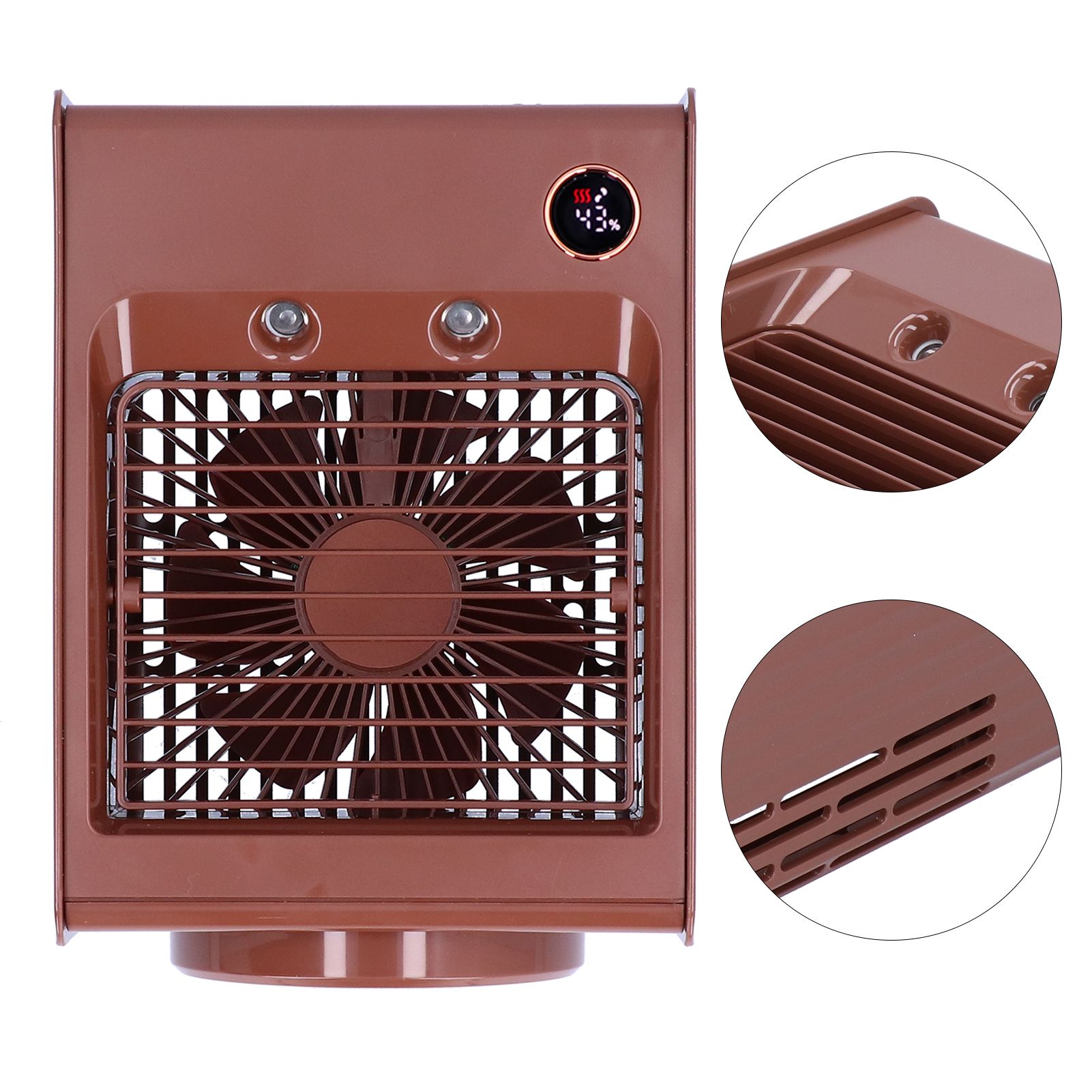 2 in 1 Oscillating Spray Humidification Fan with Light USB Charging Desktop view 5