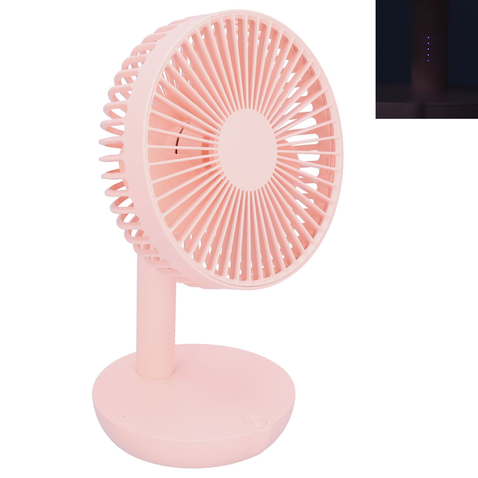 Oscillating Desk Fan Rechargeable Mute Practical Desktop USB Charging Fan for view 3