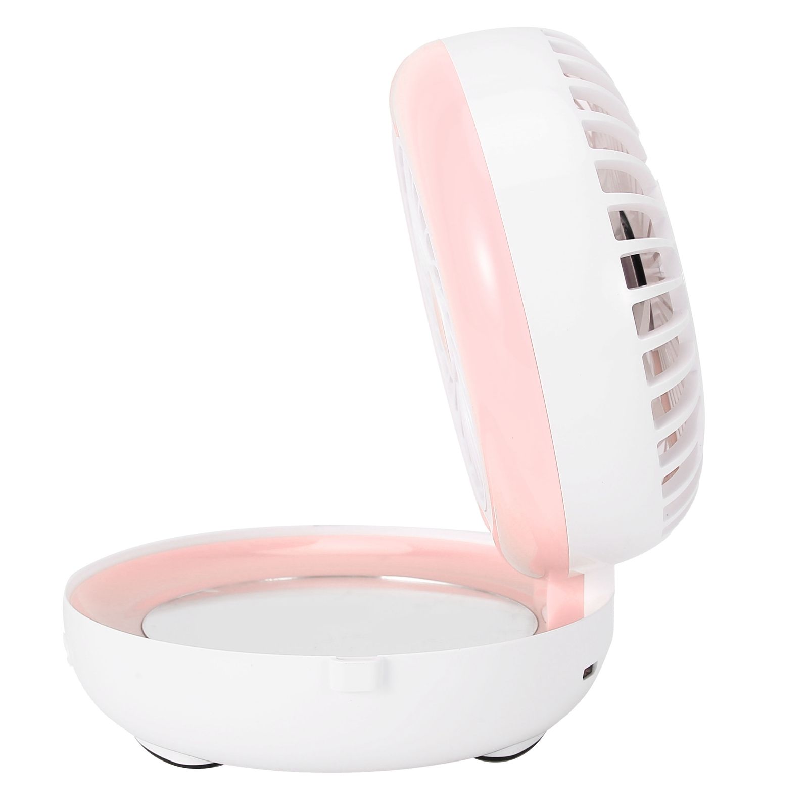 Multifunctional Folding Fan Portable USB Charging Makeup Mirror Humidifier view 8
