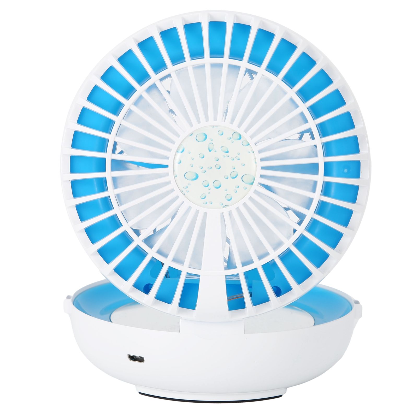 Multifunctional Folding Fan Portable USB Charging Makeup Mirror Humidifier view 9