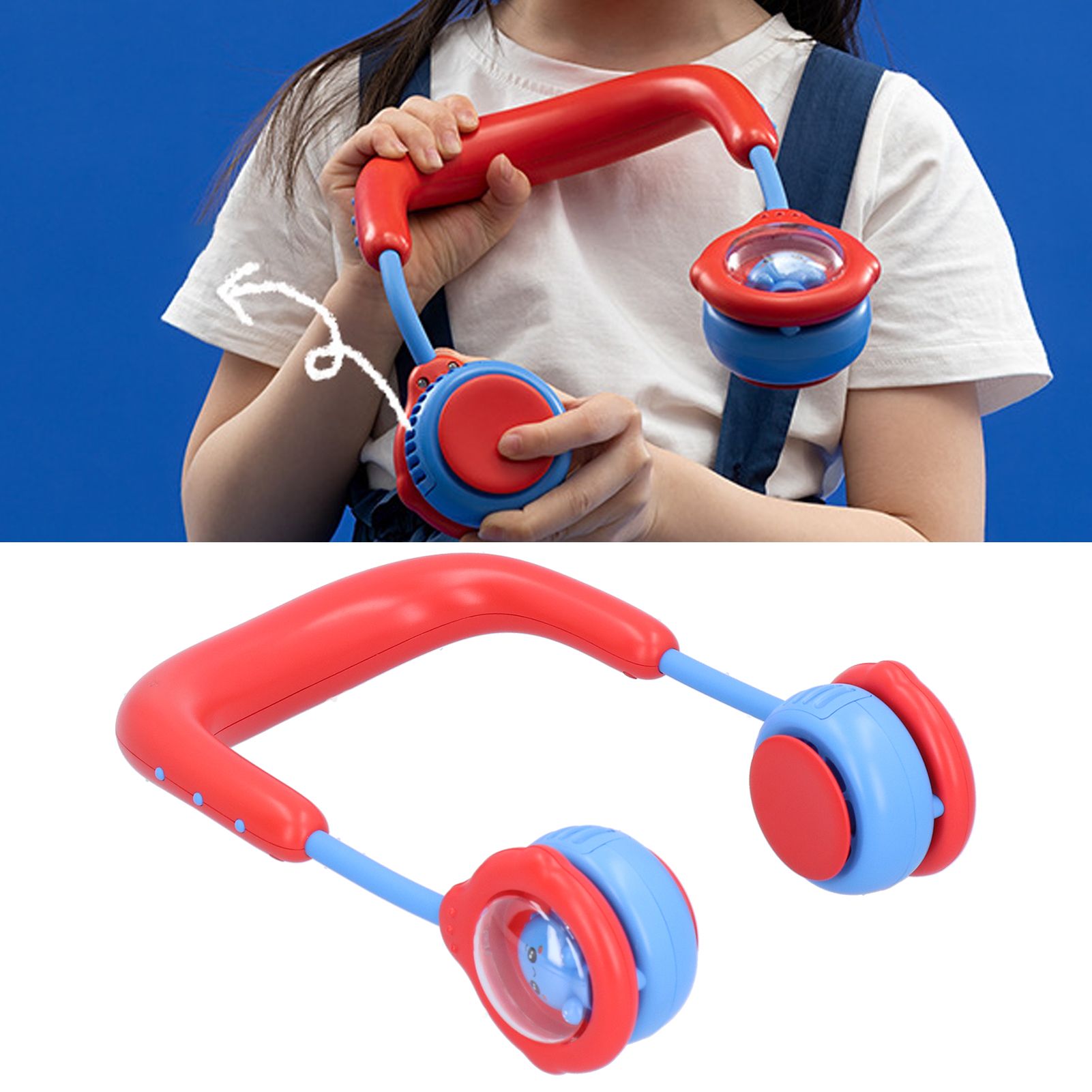 Children Hanging Neck Fan Mini Portable Electric Fan USB Charging for Home view 12