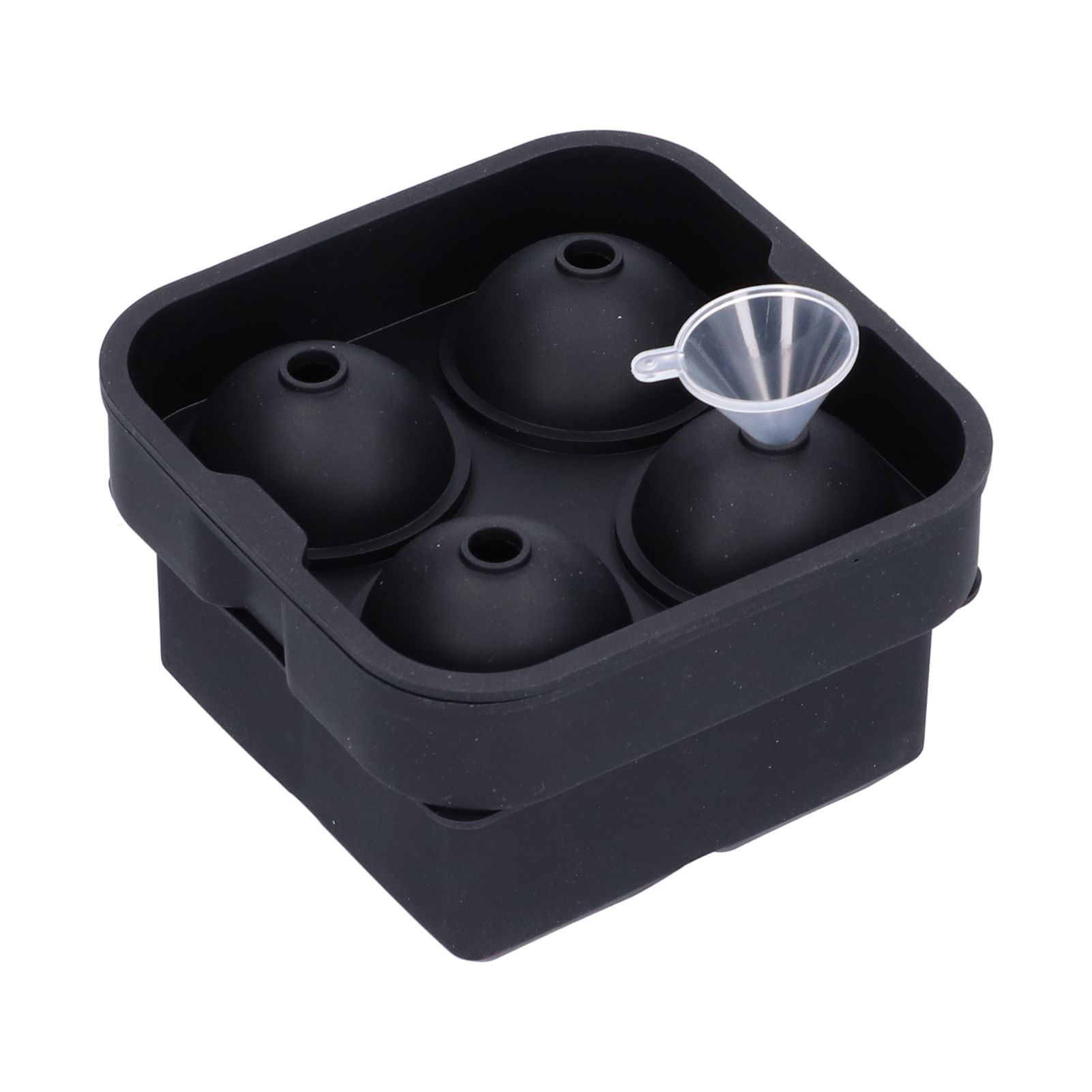 2Pcs Ice Mold 4‑Grids Reusable Elastic Silicone DIY Ice Cubes Maker Mold Tray view 2