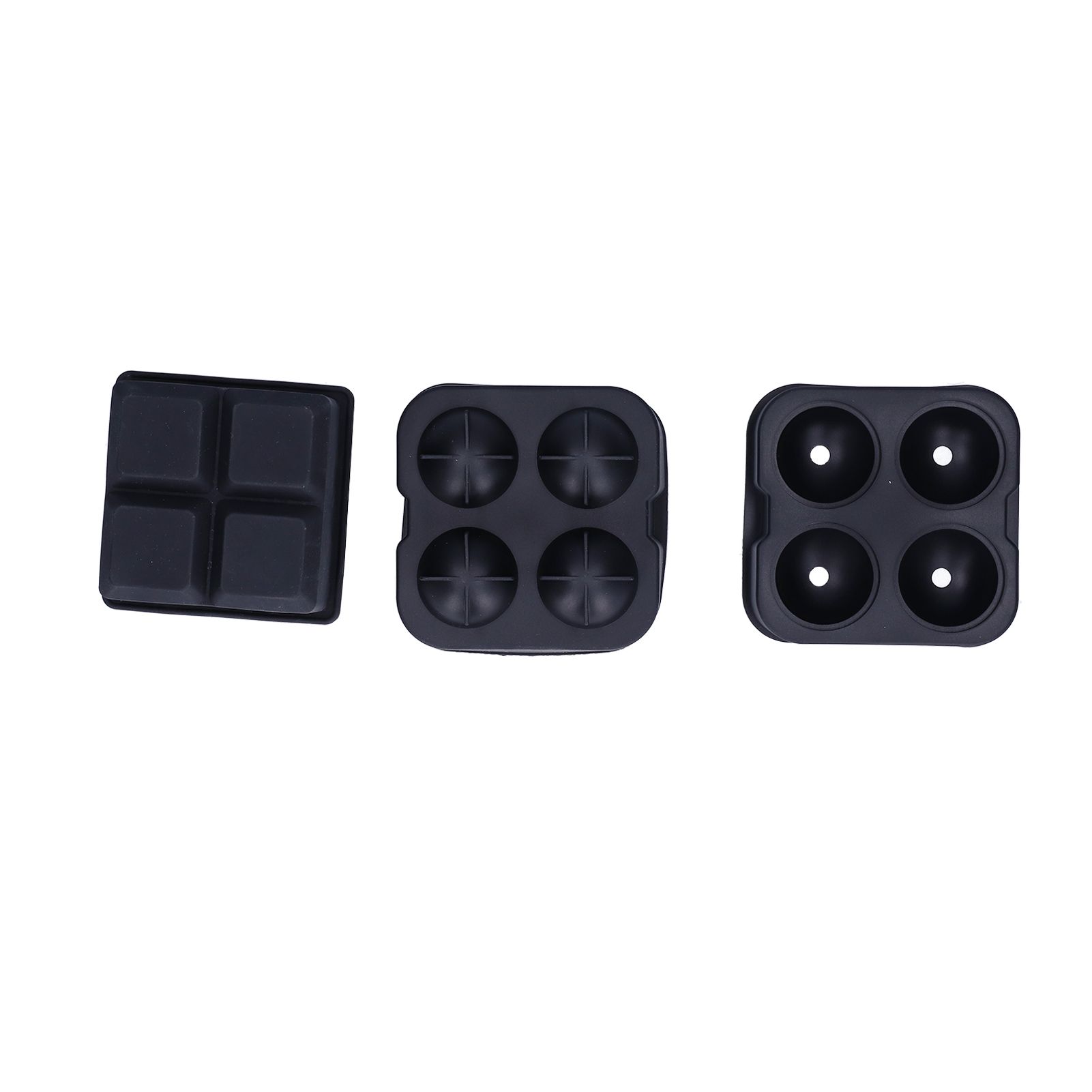2Pcs Ice Mold 4‑Grids Reusable Elastic Silicone DIY Ice Cubes Maker Mold Tray view 9
