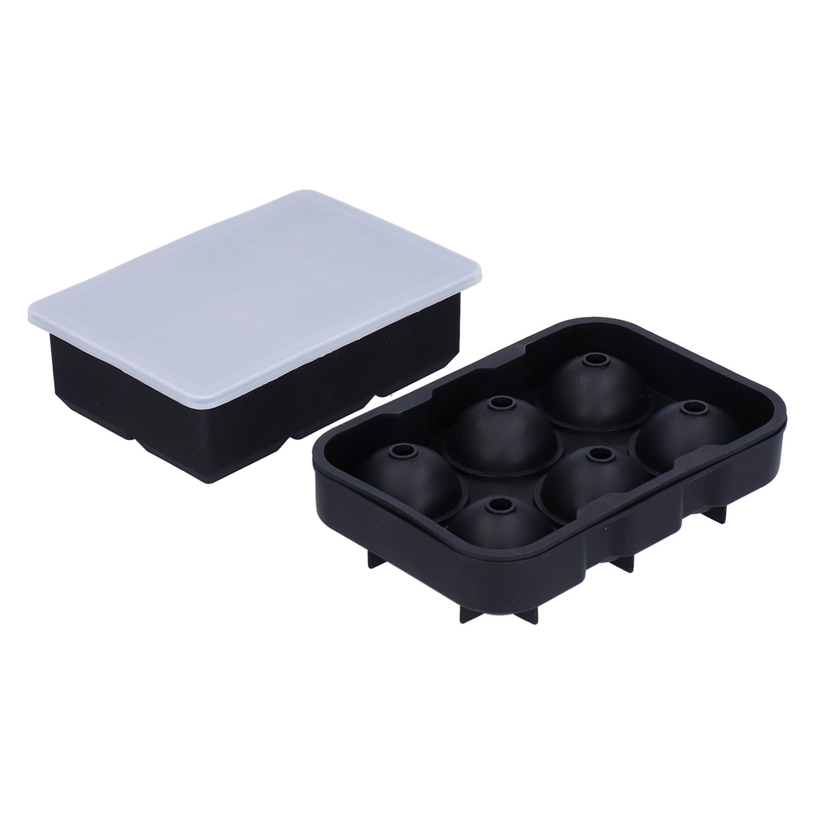 2PCS 6 Grid Ice Cubes Tray Silicone NonStick Ice Cubes Maker DIY Kitchen view 2