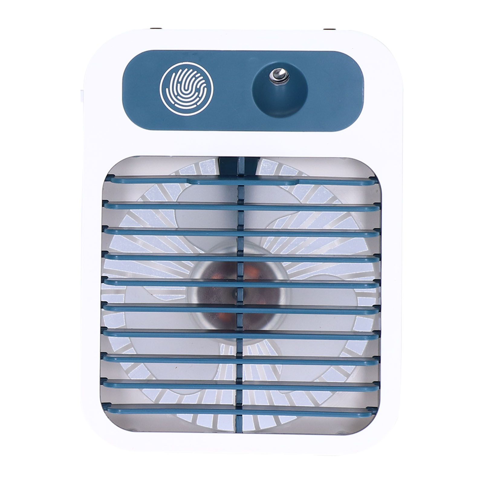 Humidifying Spray Fan Mini Portable Air Cooler Handheld USB Charging Fan White view 8