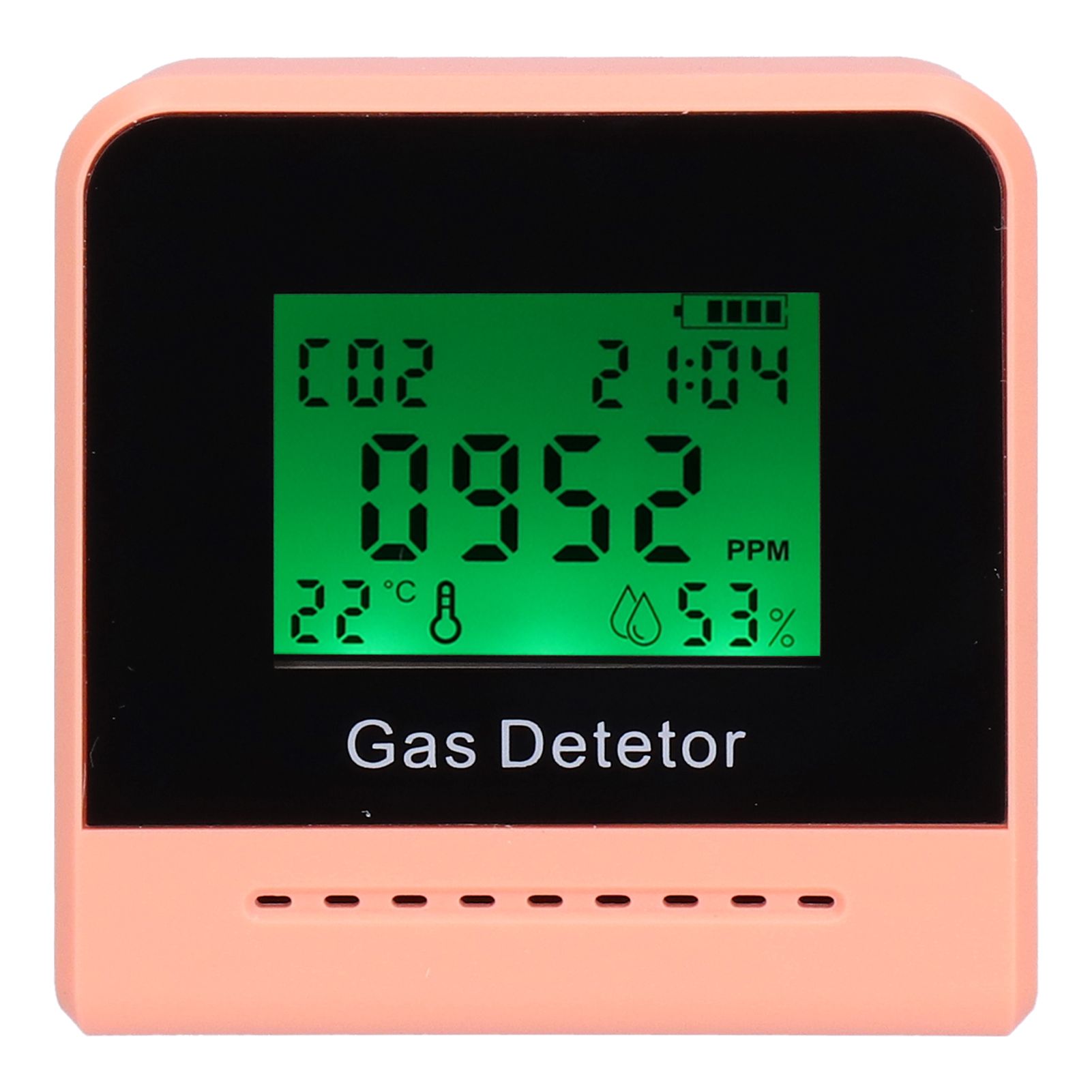 400-5000ppm Air Quality Detector CO Temperature Humidity Monitor with Clock view 3