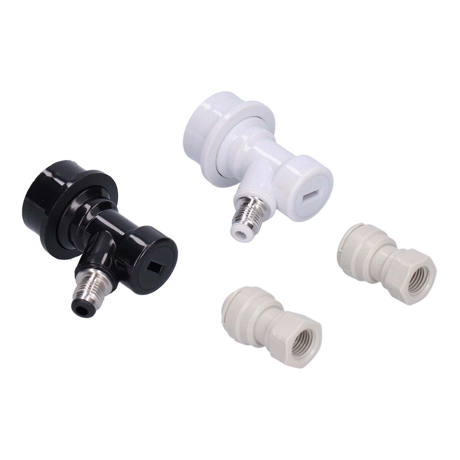 Ball Lock Adapter 3/8in ‑1/4in Beer Keg Coupler Quick Disconnect for Cornelius view 2