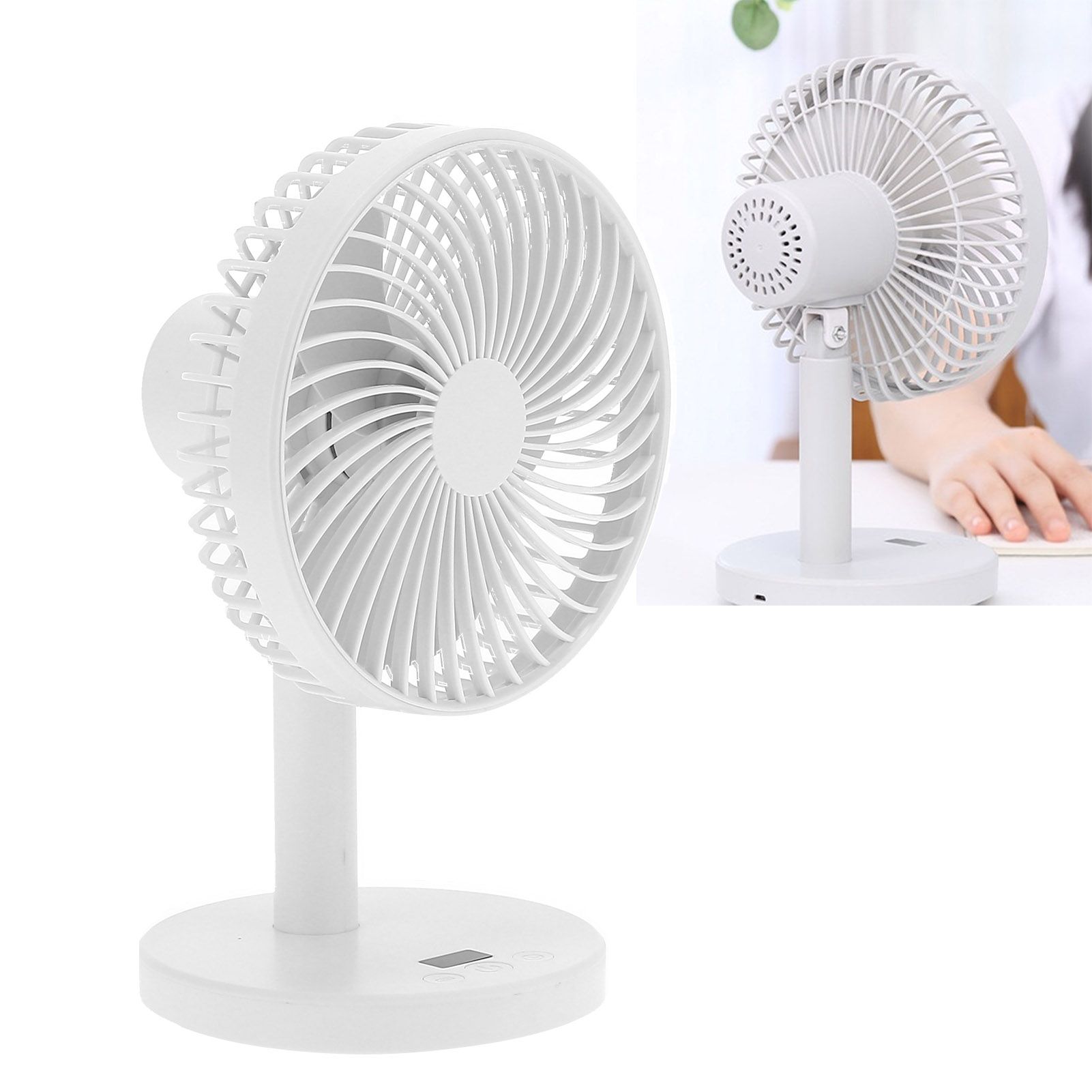 Desktop Fan Mini 4 Gears Wind USB Charging Fan with Strong Wind Desktop Fan view 12